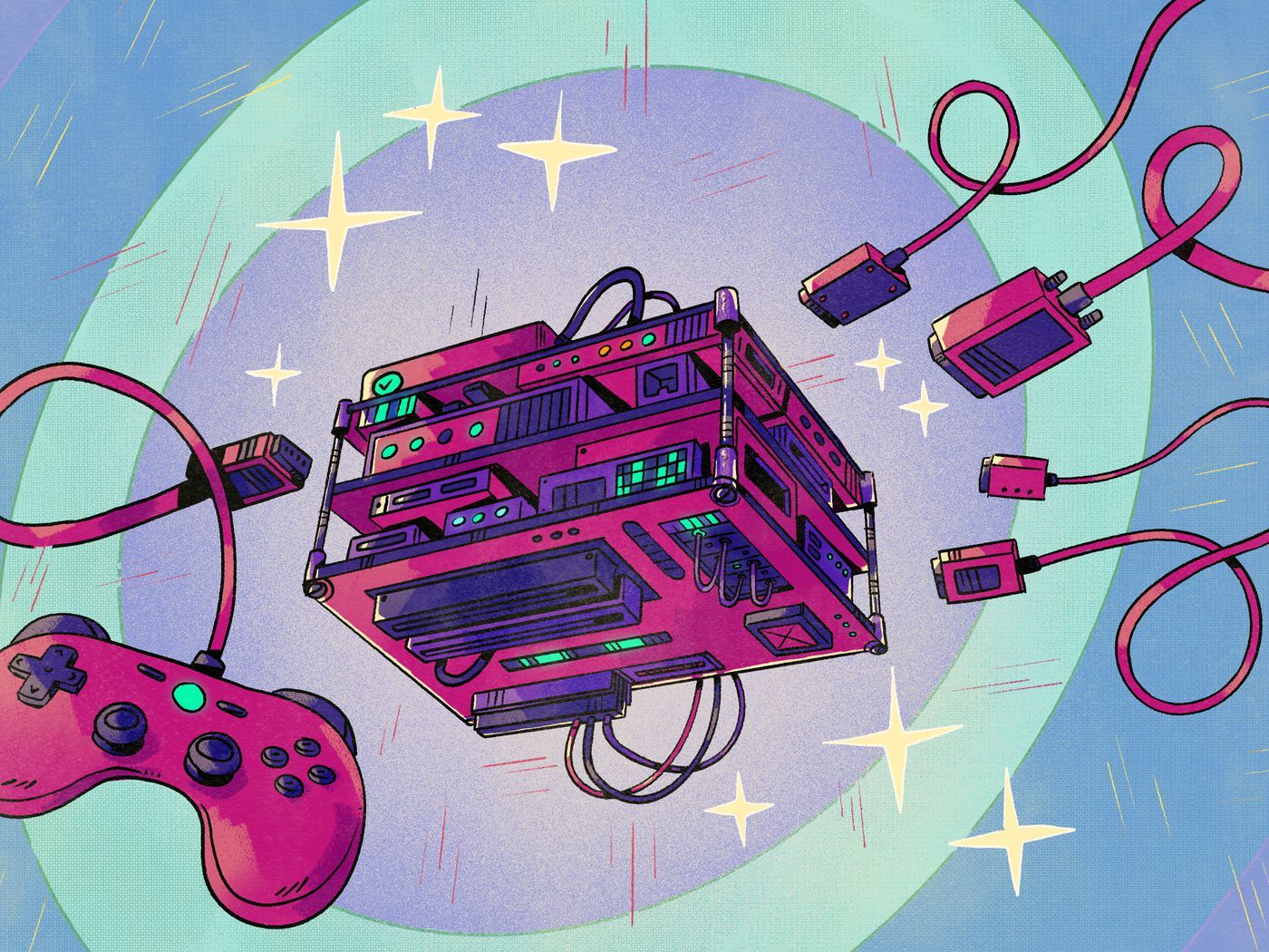 1400x1050 Arcade Core Wallpaper