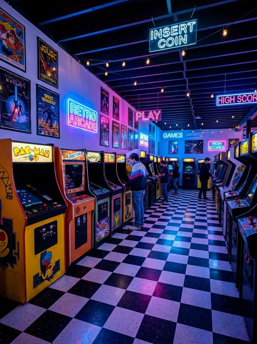 896x1200 80s Style Arcade