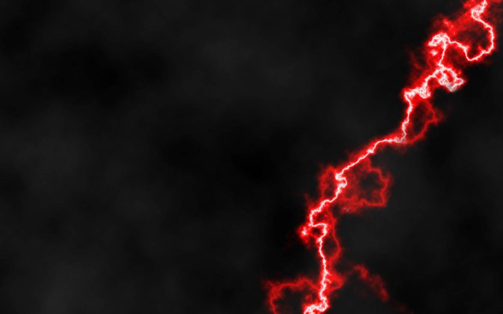 1680x1050 High Definition Red Lightning