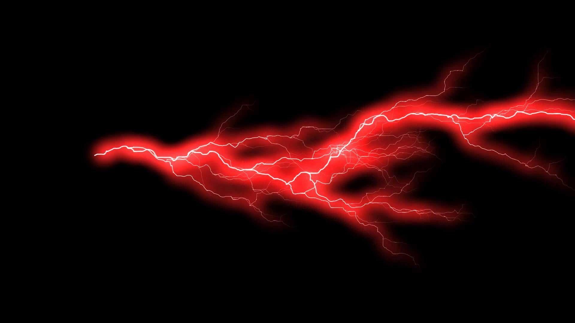 1920x1080 Red Lightning Bolt