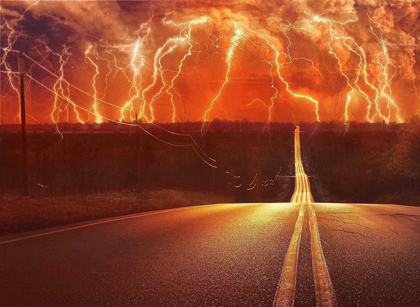 1400x1026 Thunder Wallpaper for Android .