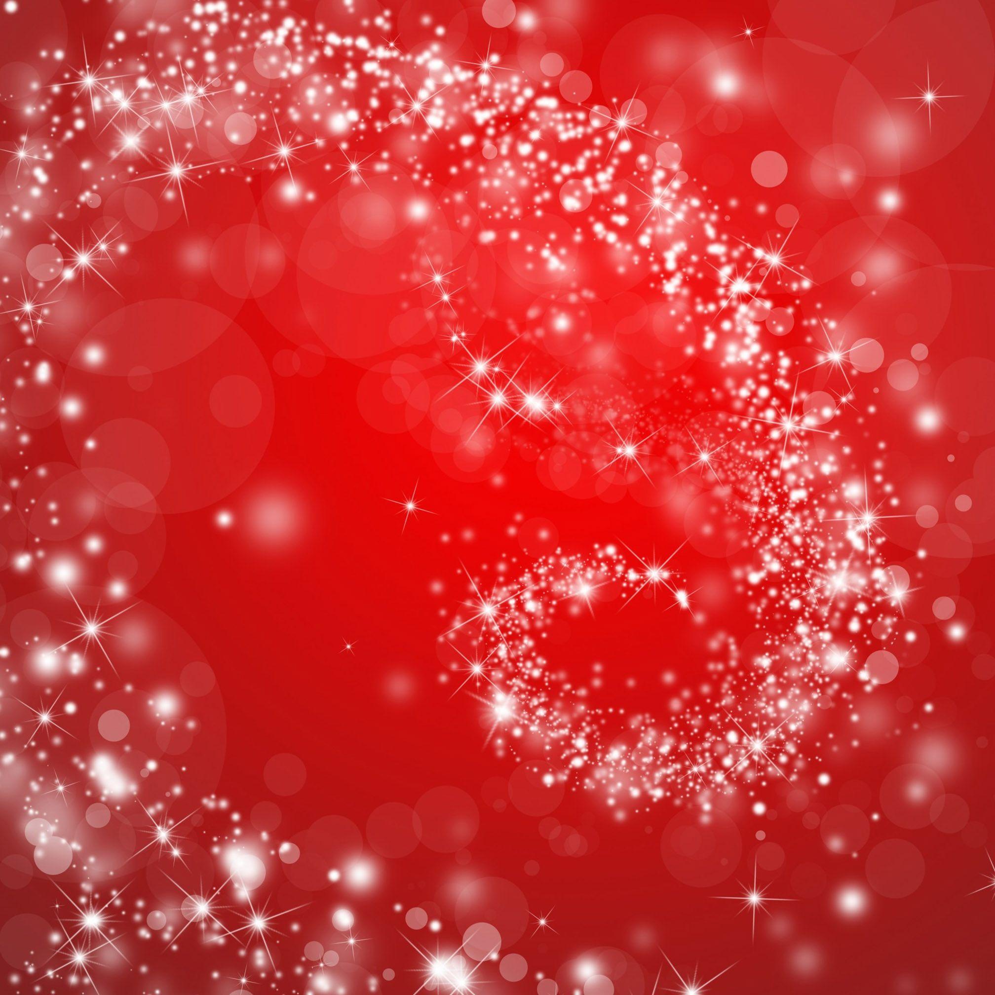 2016x2016 star swirl on red christmas background .