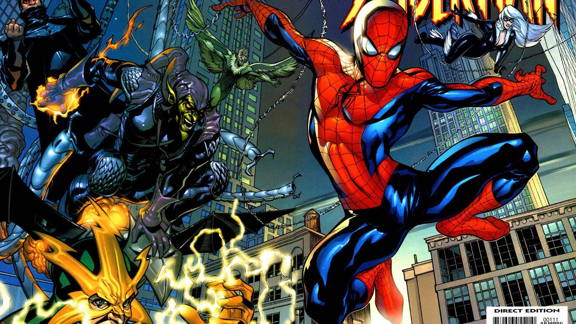 1920x1080 Spiderman Villains Wallpaper