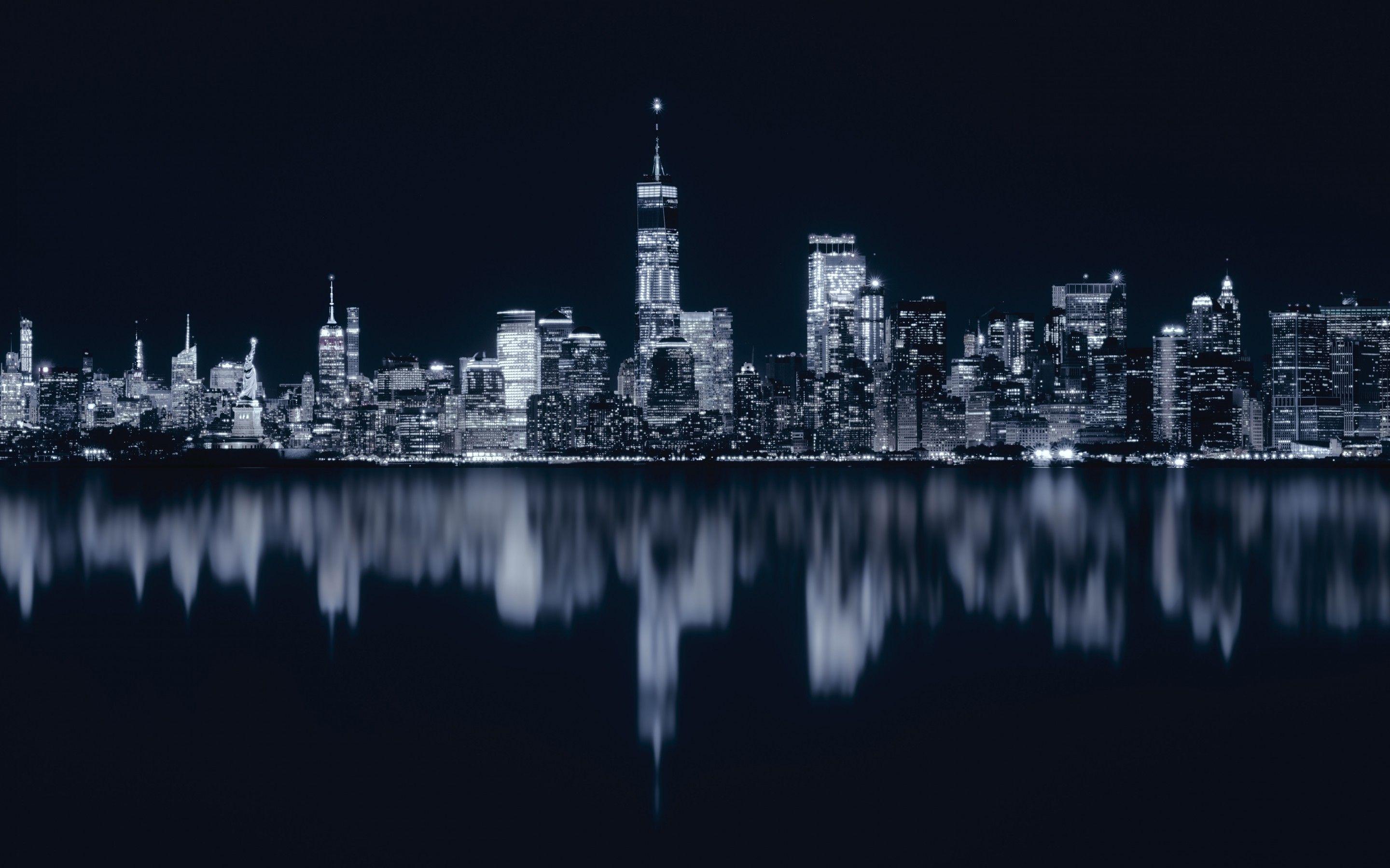2880x1800 New York City At Night Wallpaper .