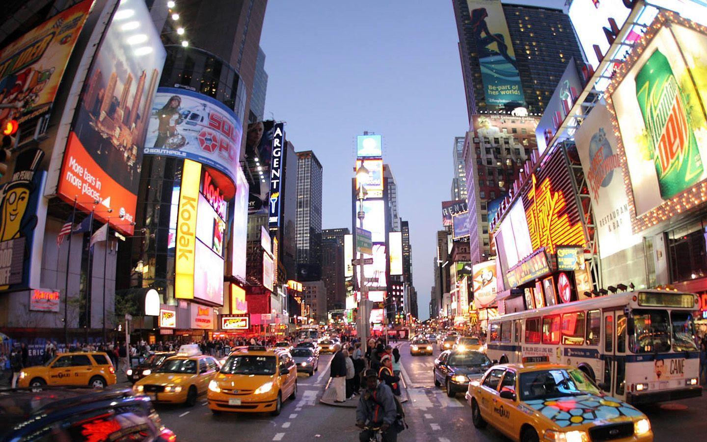 1440x900 Times Square Wallpaper Background .