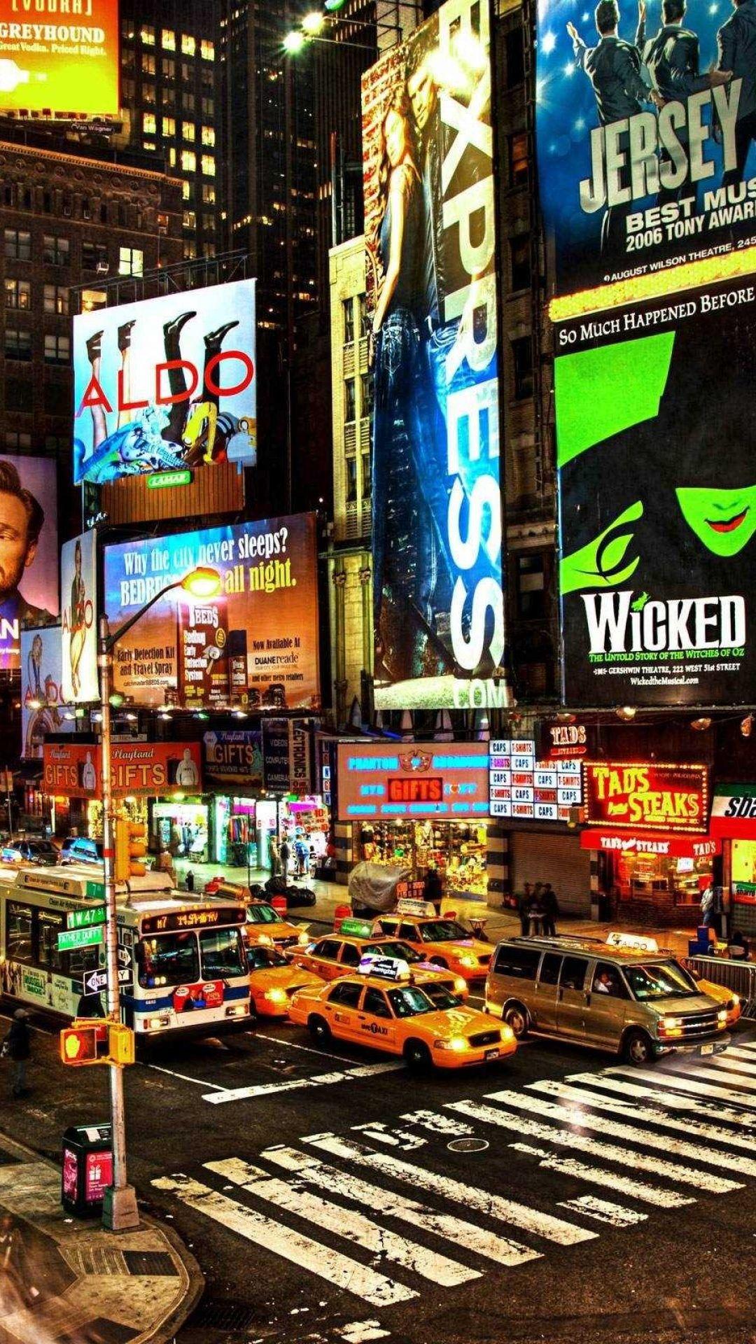 1080x1920 New York Time Square Wallpaper HD Src .