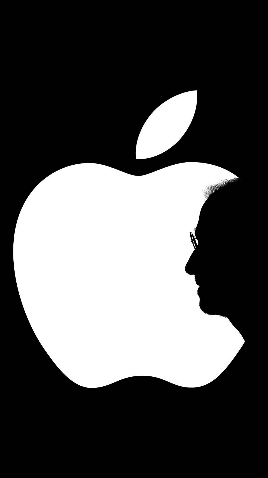 steve jobs holding apple