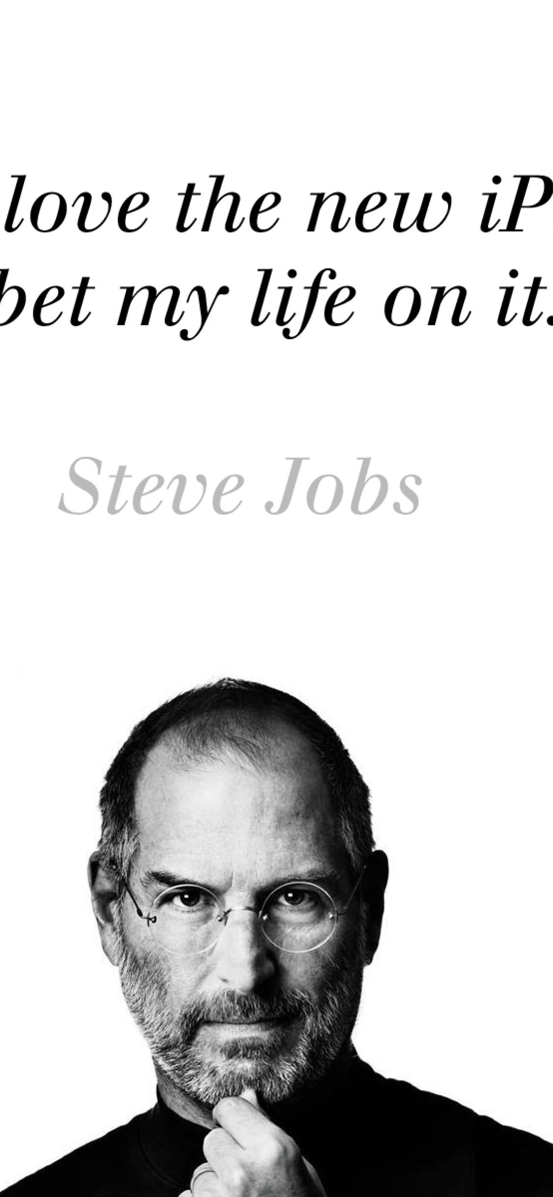 1125x2436 steve jobs, iphone, bw iPhone .