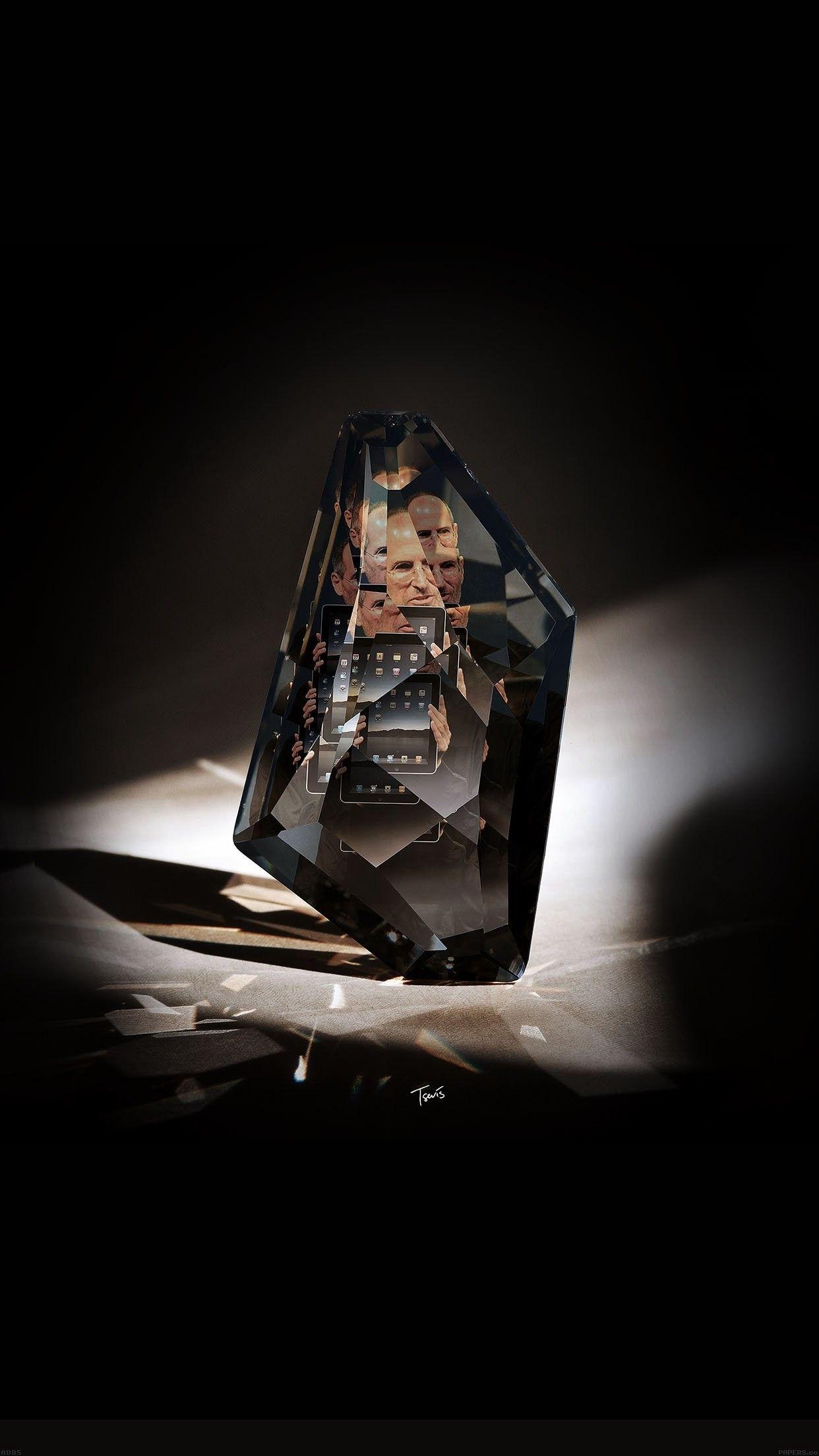 1242x2208 Steve Jobs Diamond Art Apple Ios8 .