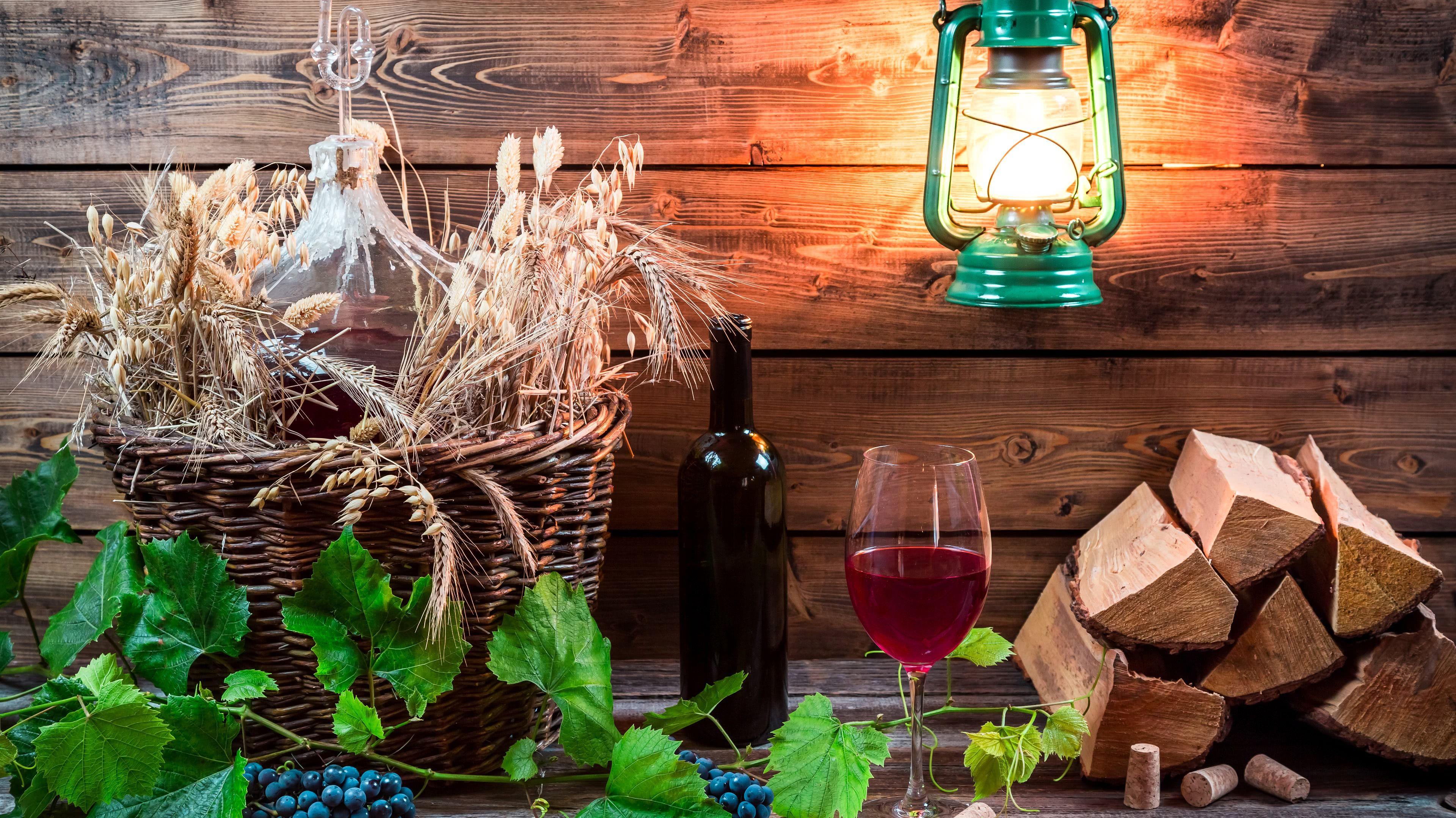 3840x2160 Wine Grapes Oil Lamp UHD 4K Wallpaper .