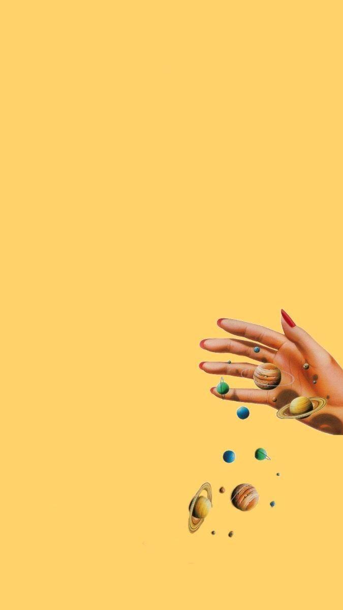 675x1200 Yellow Aesthetic Wallpaper Desktop .