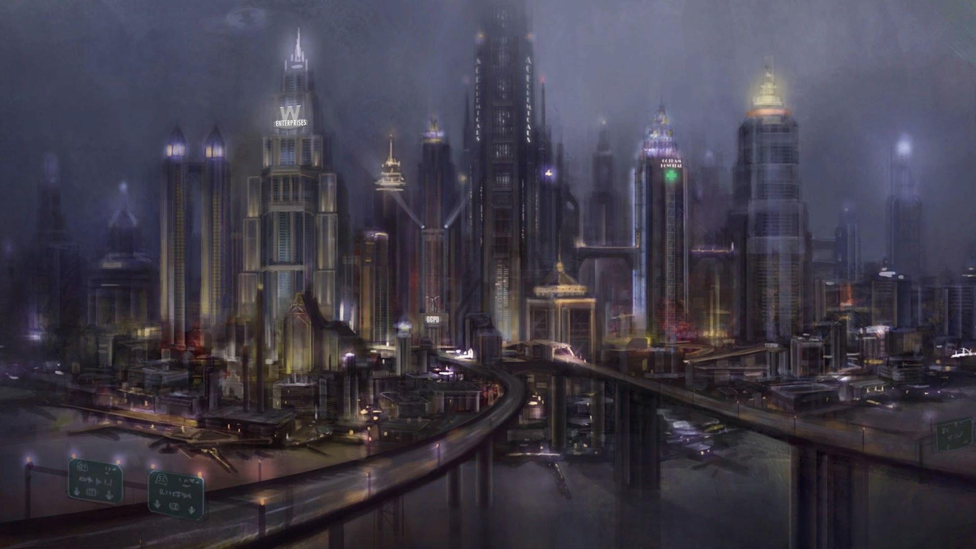 1920x1080 Gotham City Wallpaperwallpaper.dog
