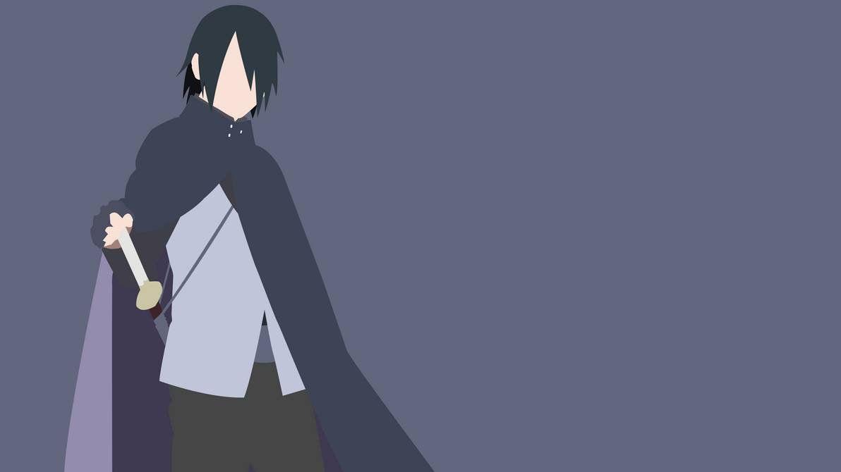 1192x670 Adult Sasuke Uchiha Minimalist .