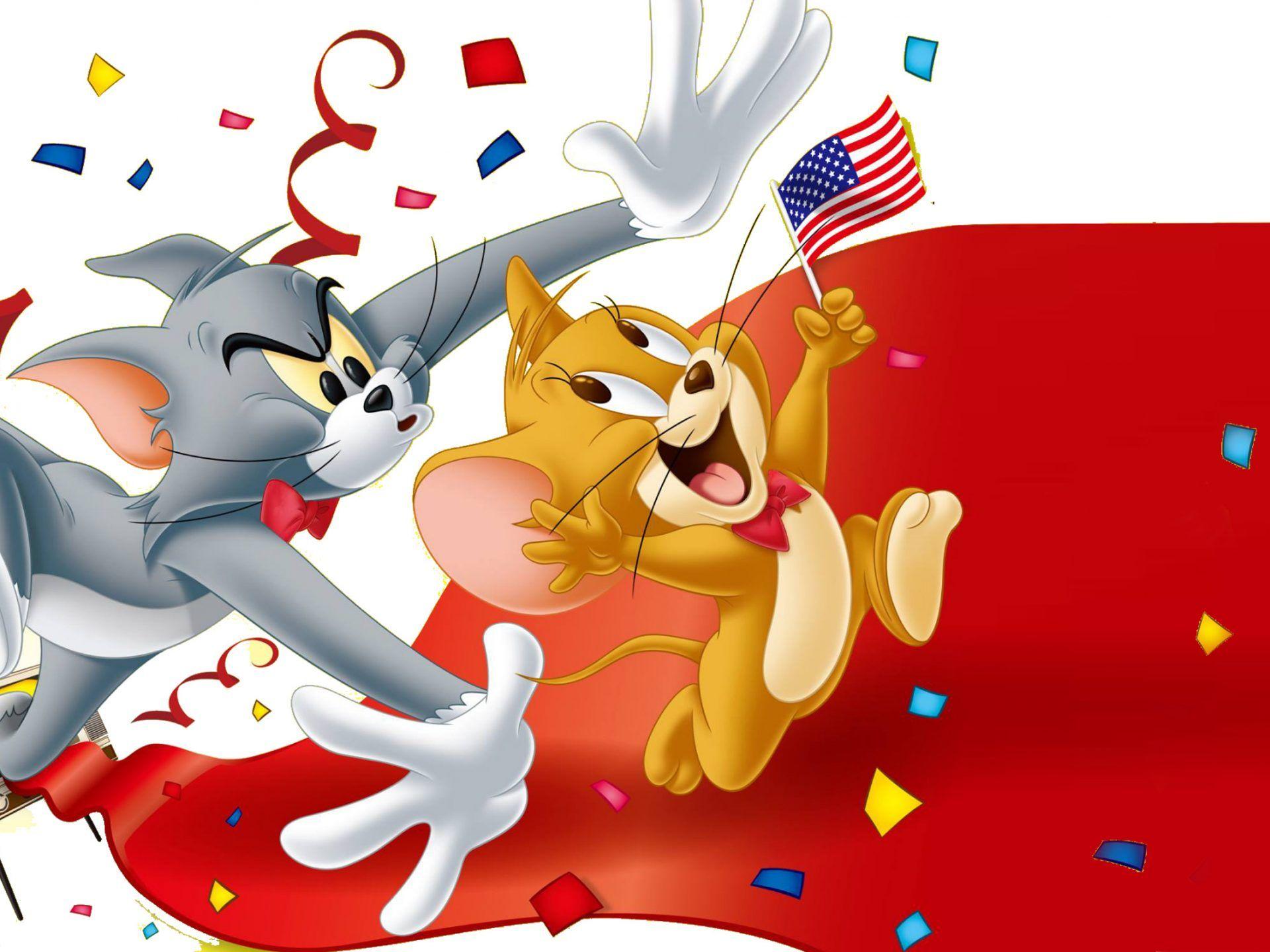 1920x1440 Tom And Jerry Love America Desktop HD .