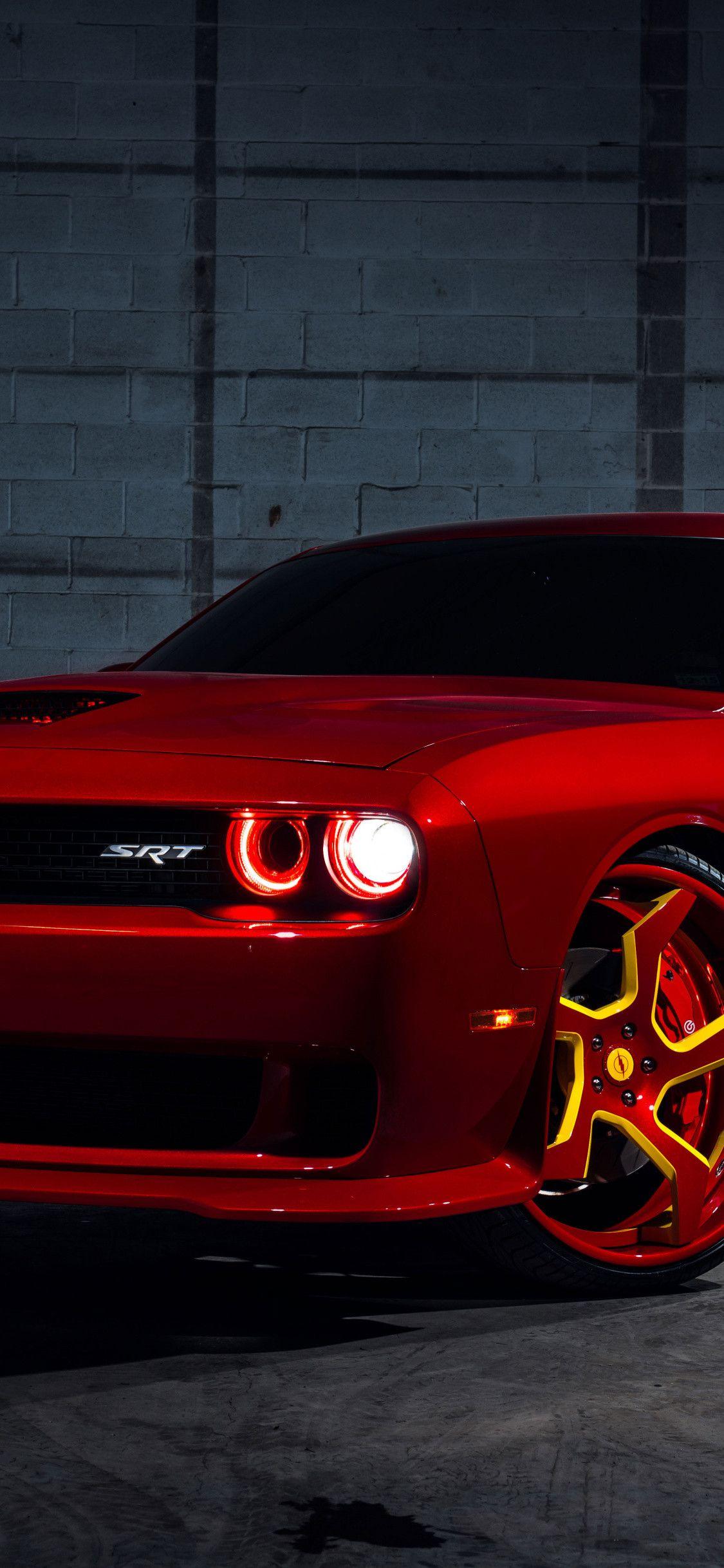 1125x2436 Dodge Demon Logo Wallpaper