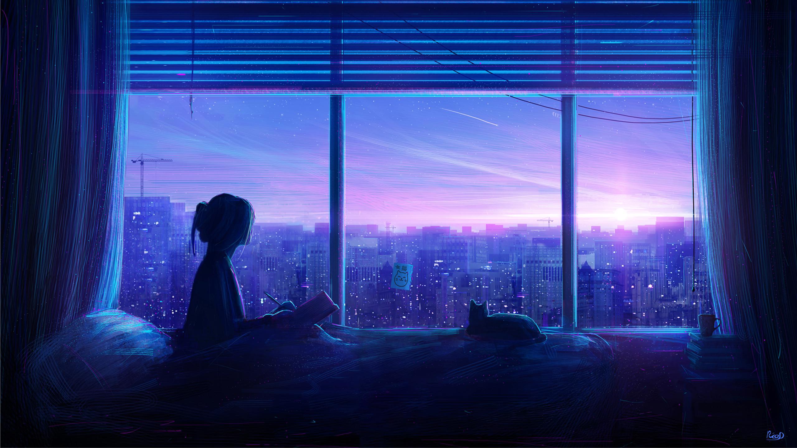 2560x1440 Window Cityscape [2560x1440] :