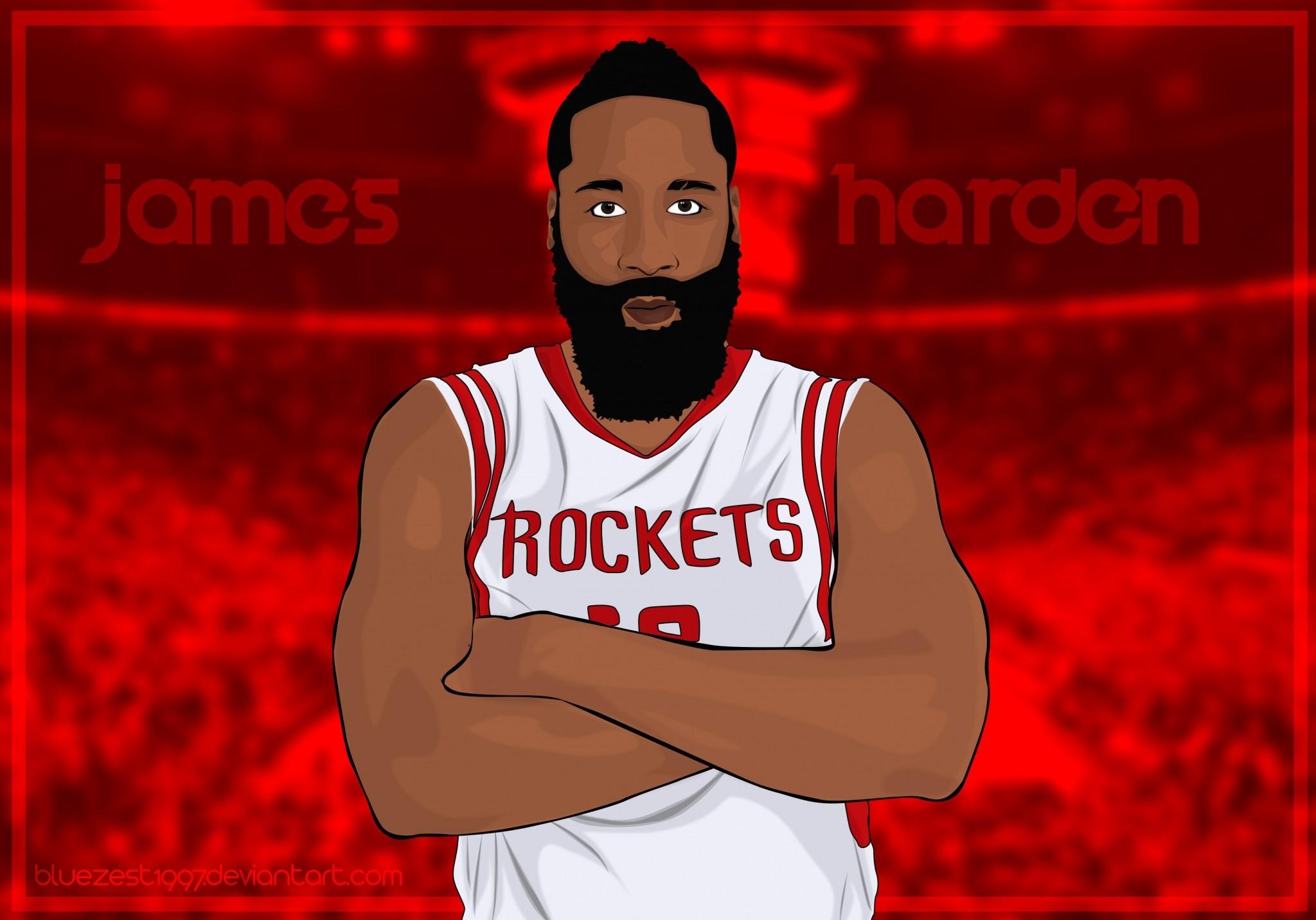 2048x1432 Cartoon James Harden Wallpaper .
