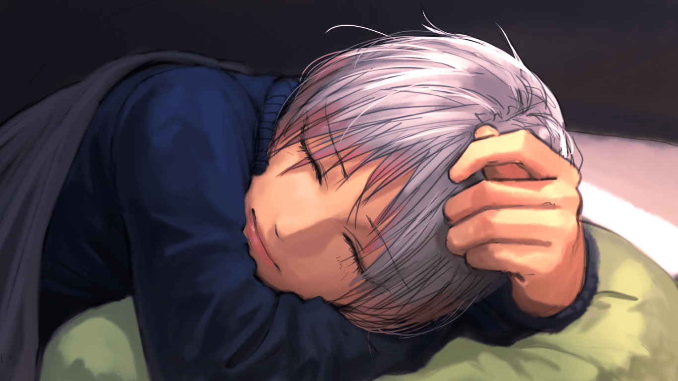 1366x768 Anime Boy Sleep