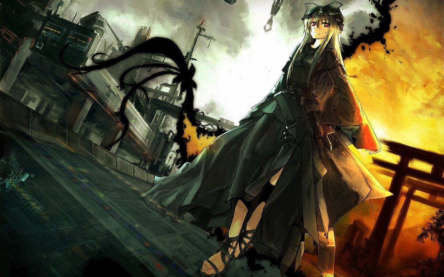 Anime samurai girl HD Wallpaper 1440x900  HD Wallpaper  Wallpapersnet