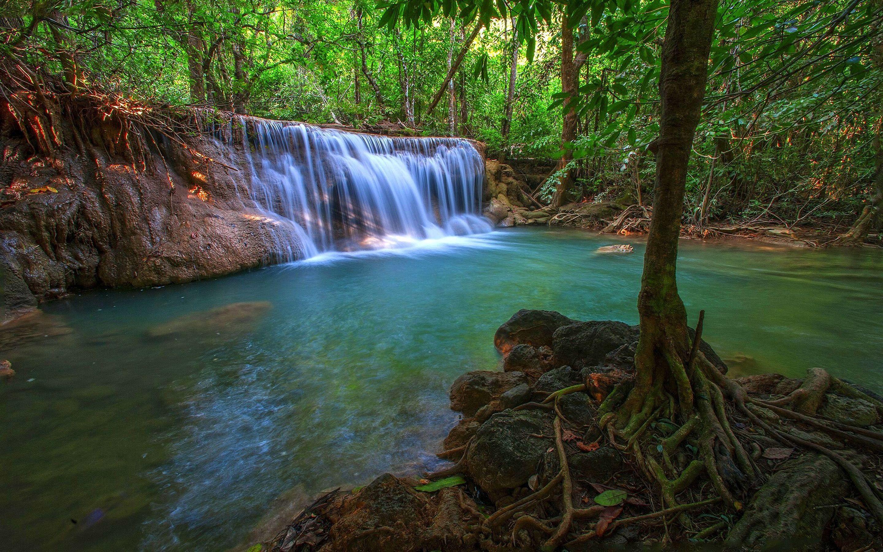 2880x1800 Jungle Pool With Turquoise Blue Water .