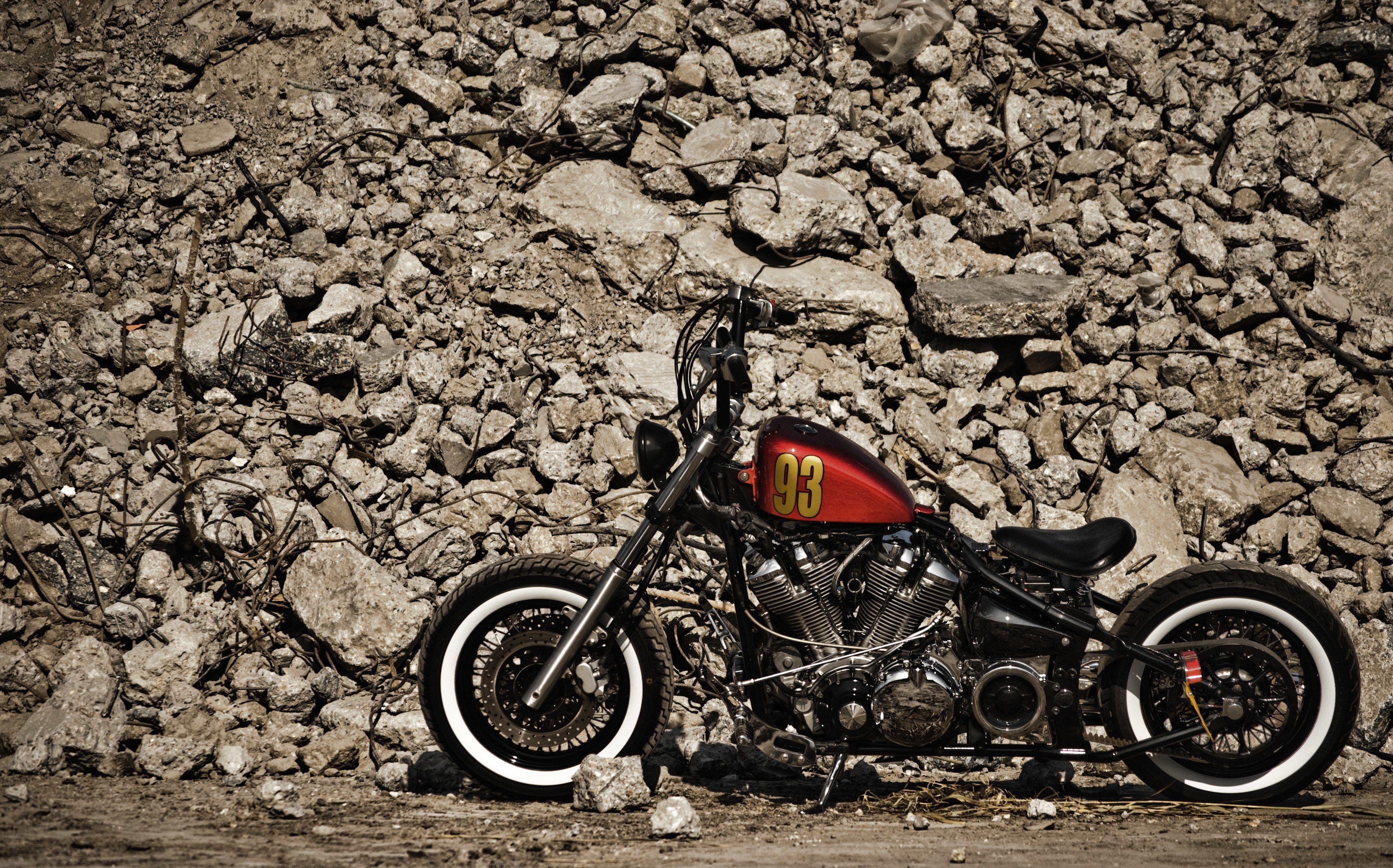 3803x2372 Bobber Motorcycle Wallpaper .