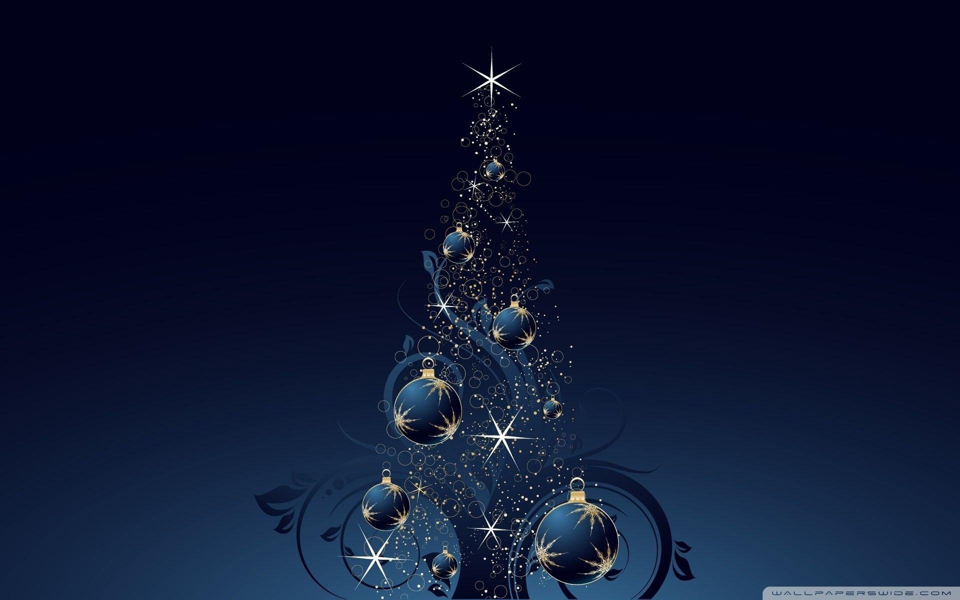 1920x1200 Blue Christmas Tree ❤ 4K HD Desktop Wallpaper For 4K Ultra HD Tv