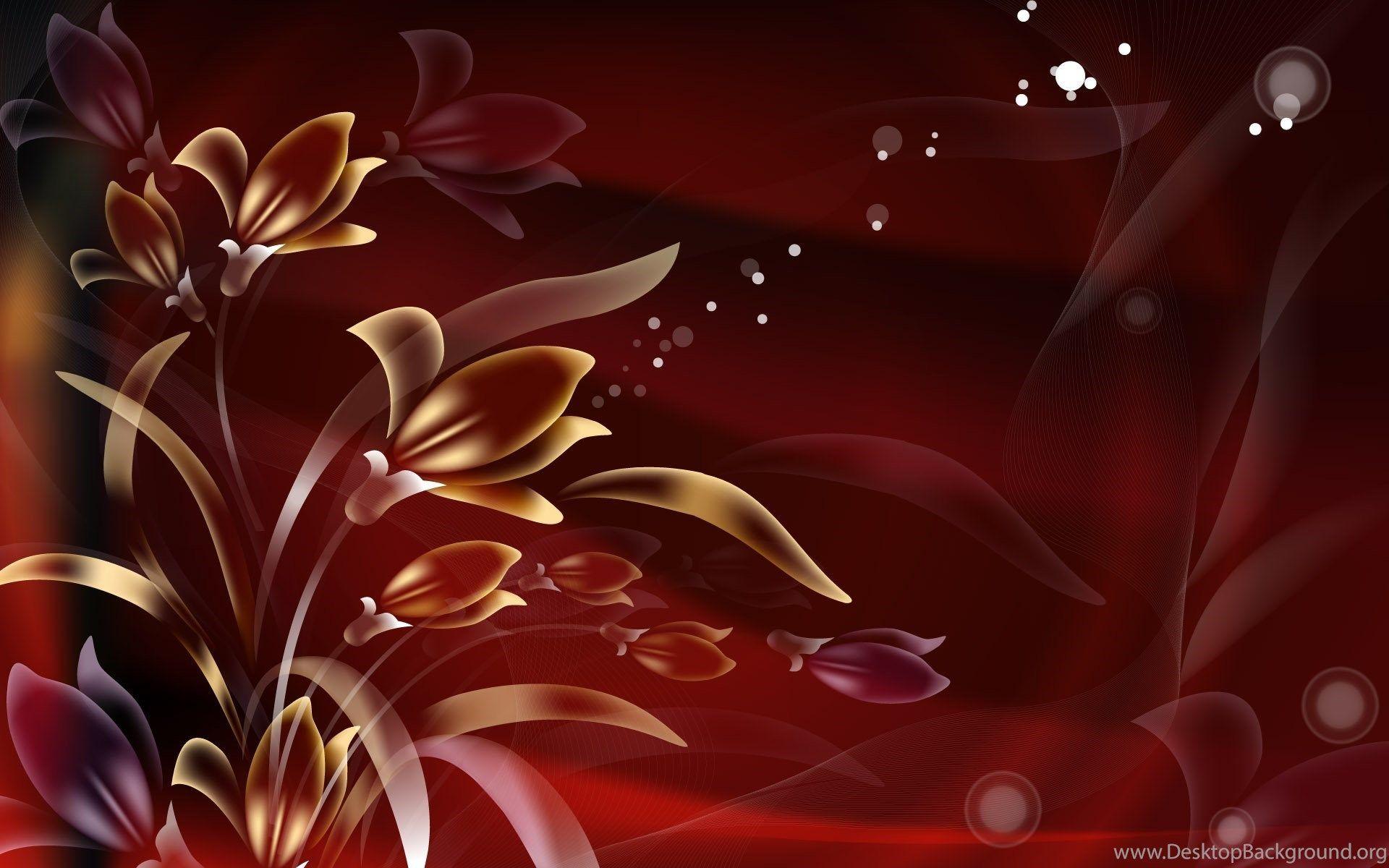 1920x1200 Red Flower Background Wallpaper .