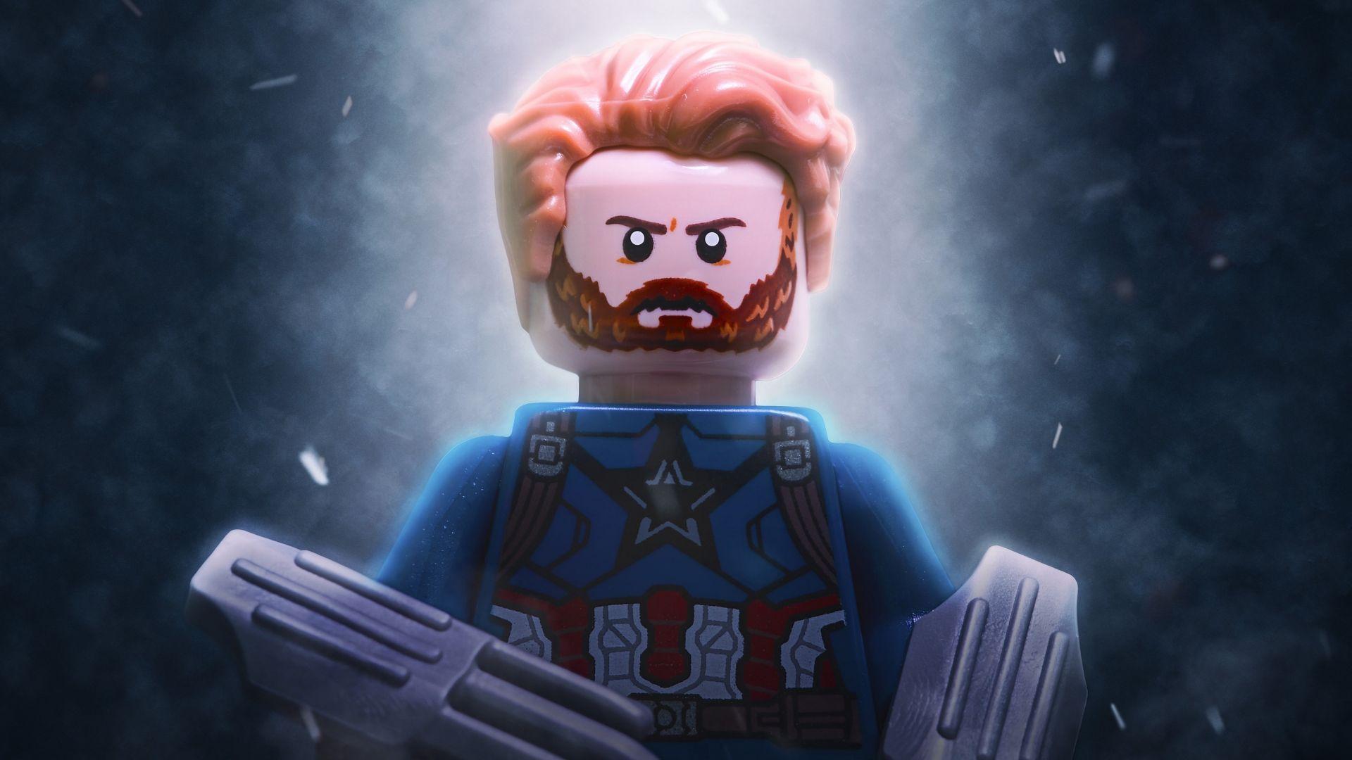 1920x1080 Desktop wallpaper captain america, lego .