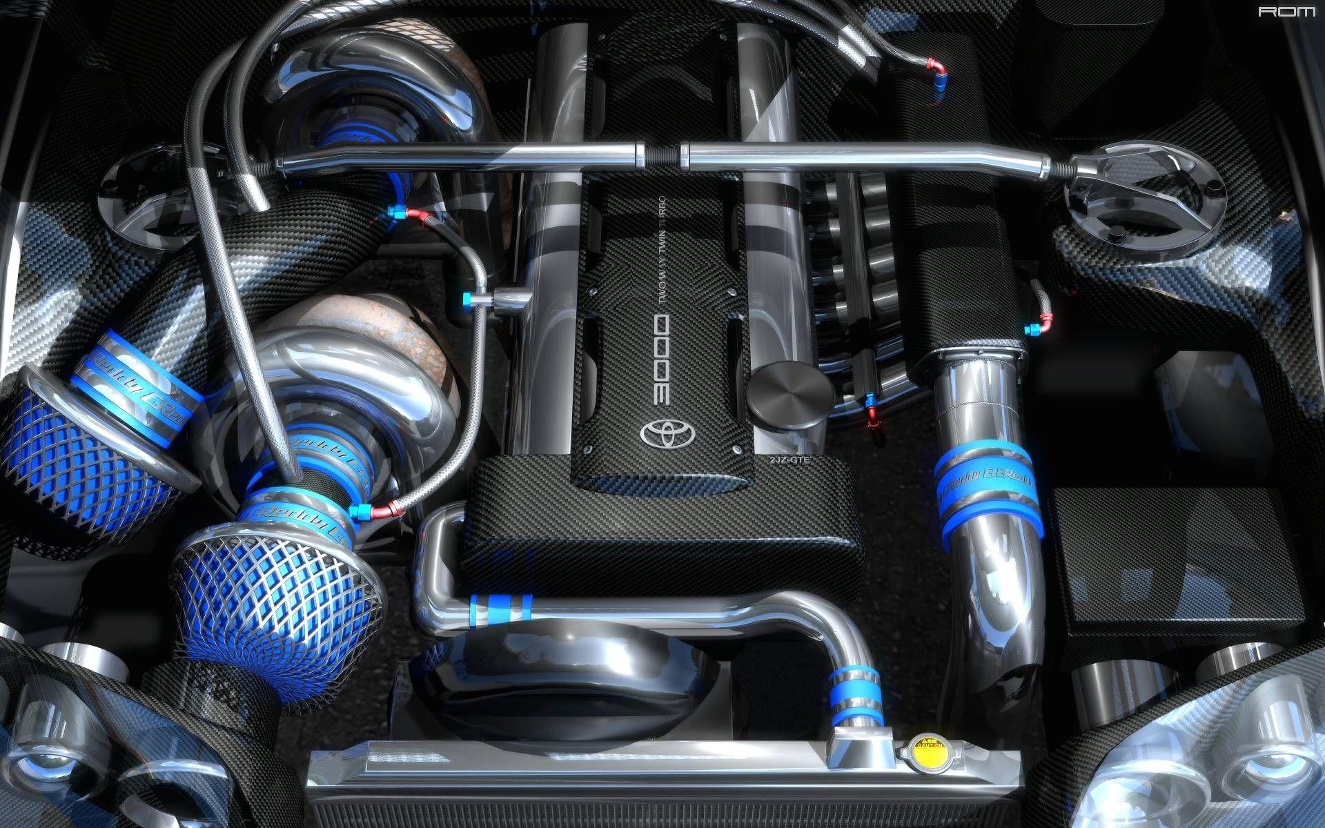 1920x1200 Twin Turbo Toyota Supra Engine 2JZ .com