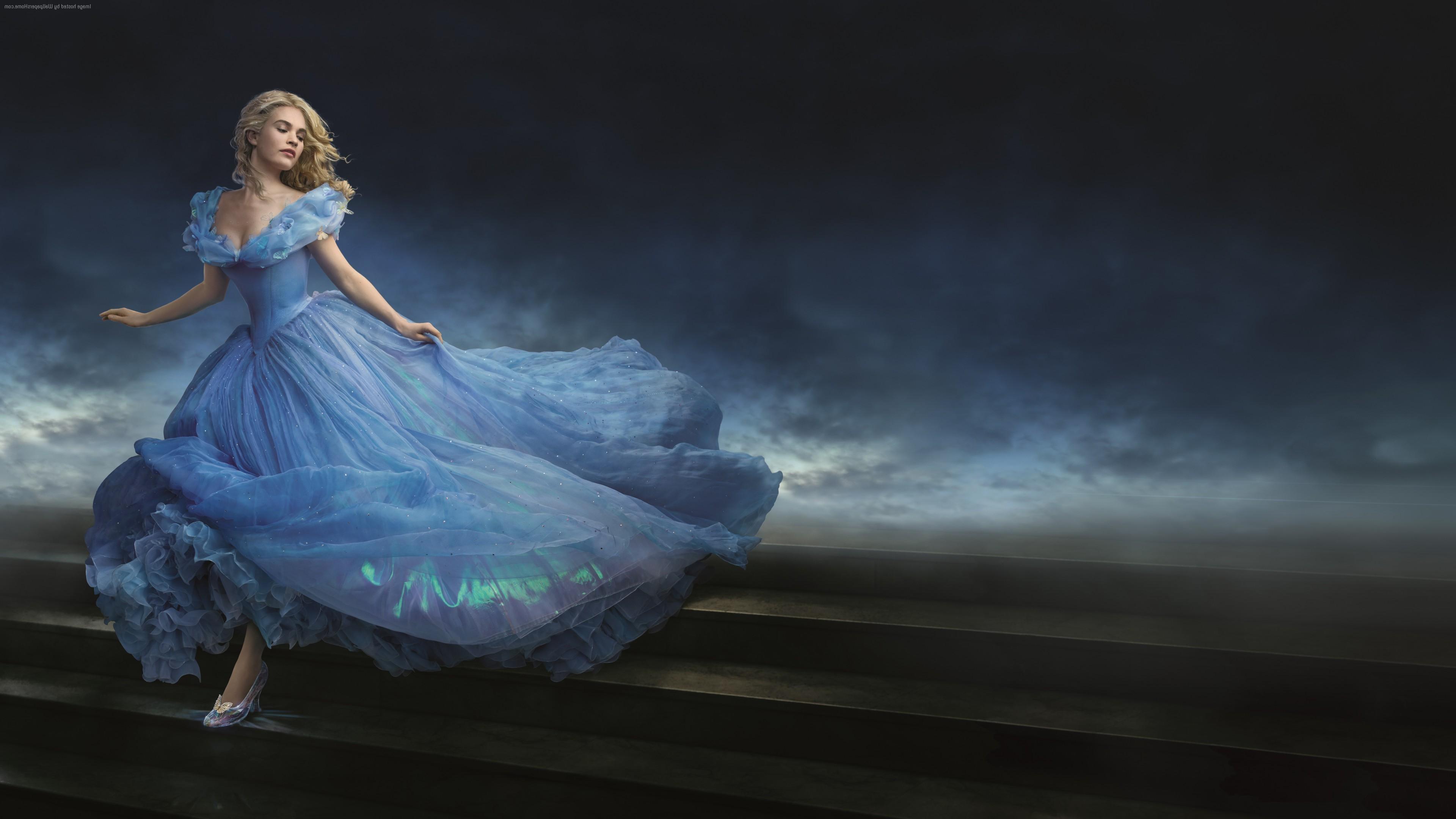 3840x2160 Cinderella Wallpaper 2015 #O65H81U .
