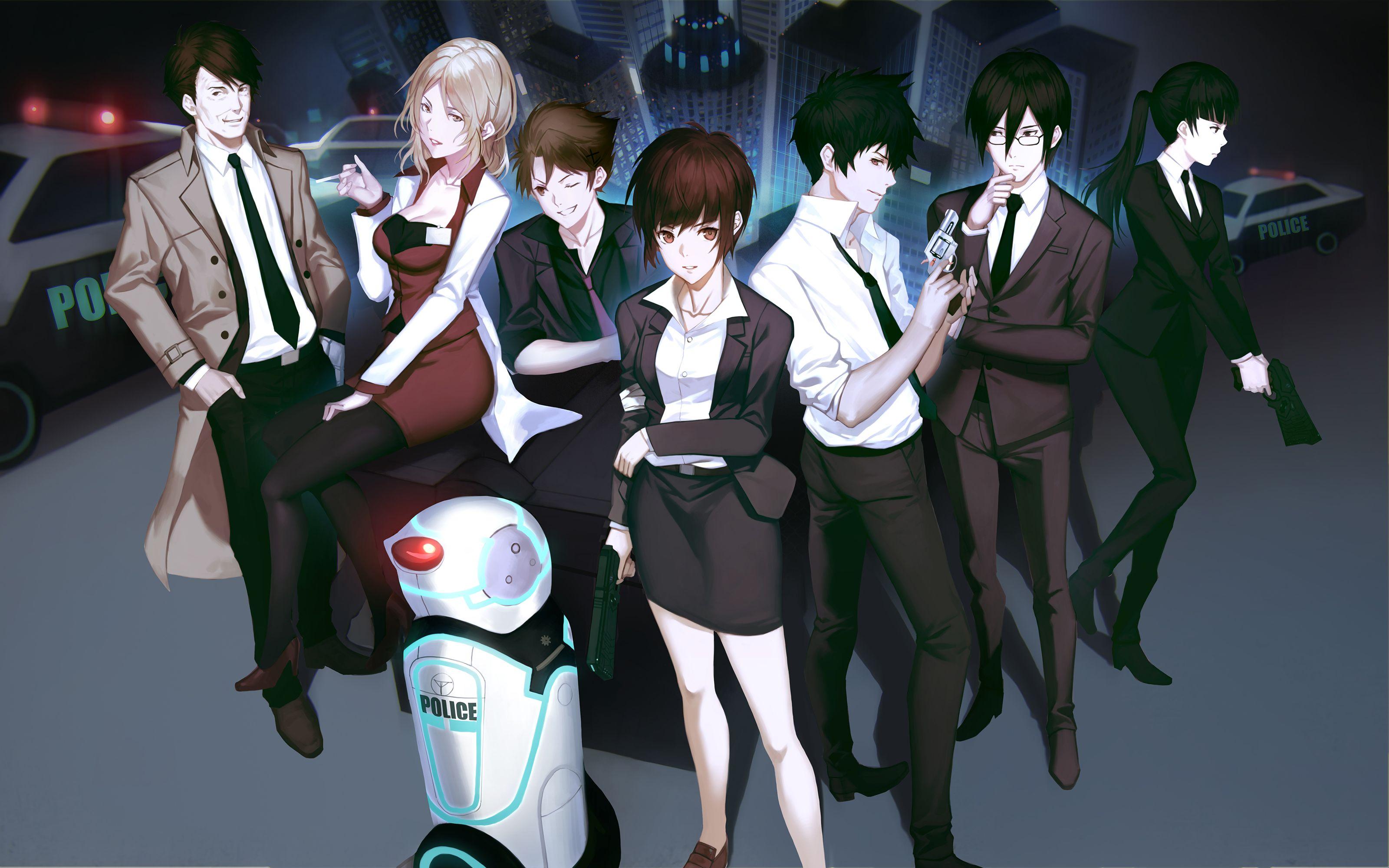 3200x2000 Psycho Pass Tsunemori Akane Kougami .