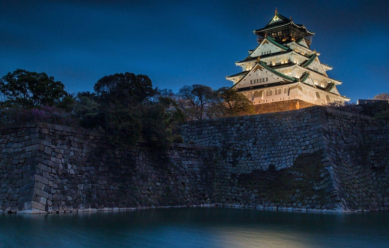 1332x850 Japanese Castle at Night Wallpaper on .wallpaper.dog