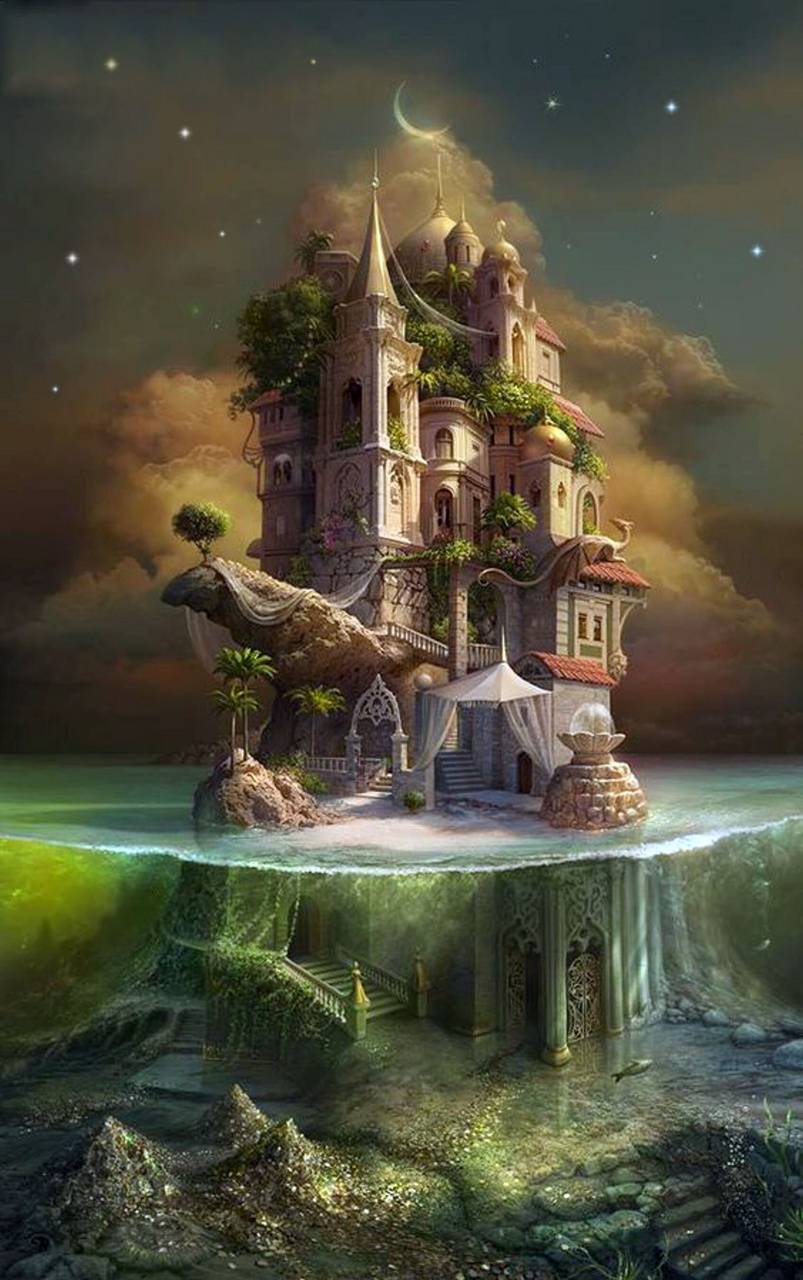 803x1280 Fantasy Castle wallpaper by prankman93 .