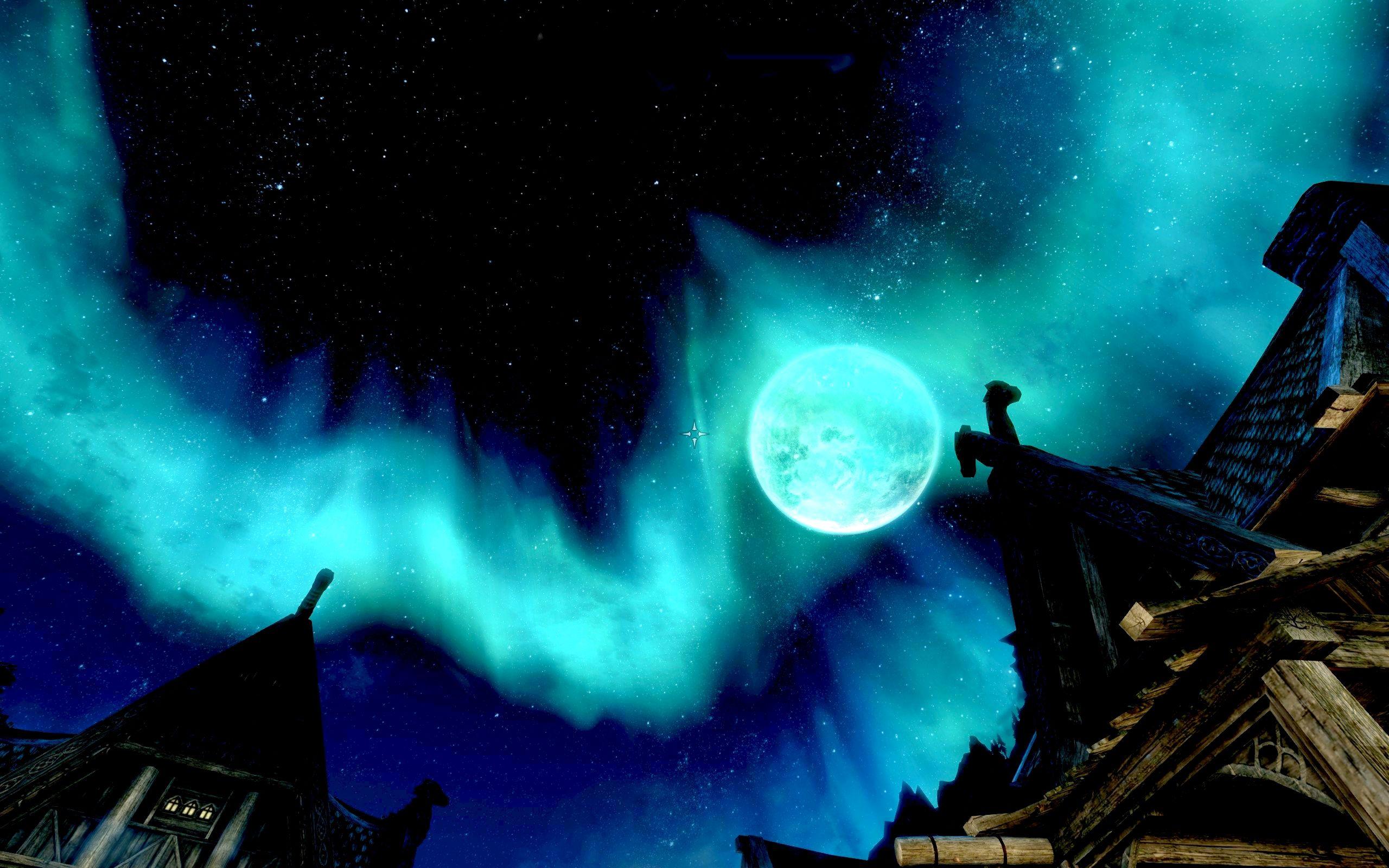 2560x1600 Full Moon Wolf.wallpaper