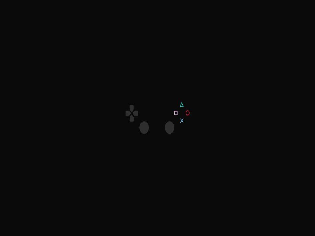 1024x768 PlayStation Minimalism Wallpaper HD .
