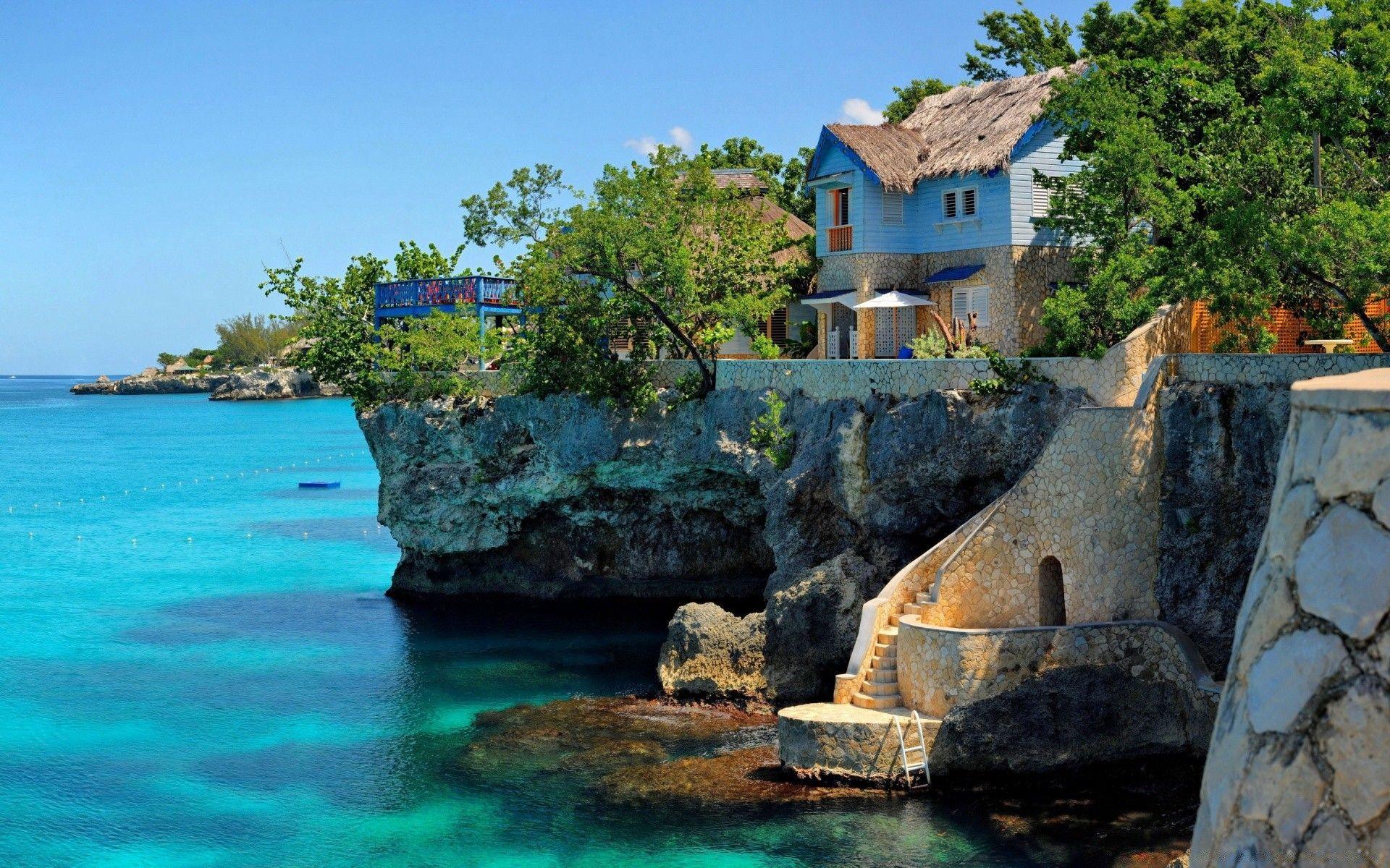 1920x1200 Houses Negril Jamaica Wallpapermillion