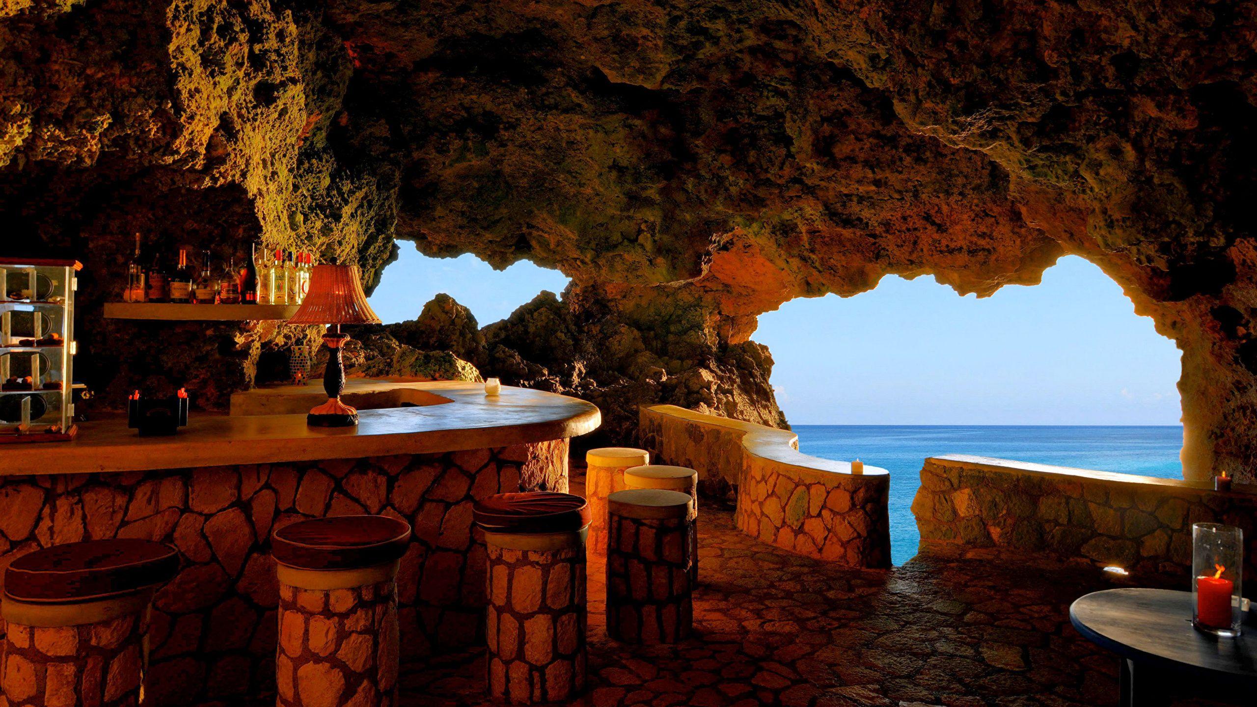 2560x1440 Picture Negril Jamaica Cafe Interior .