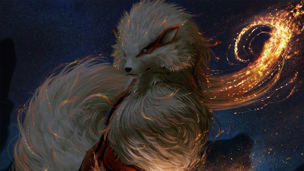 1280x720 Wallpaper Arcanine, Fire Pokemon, HD, Games