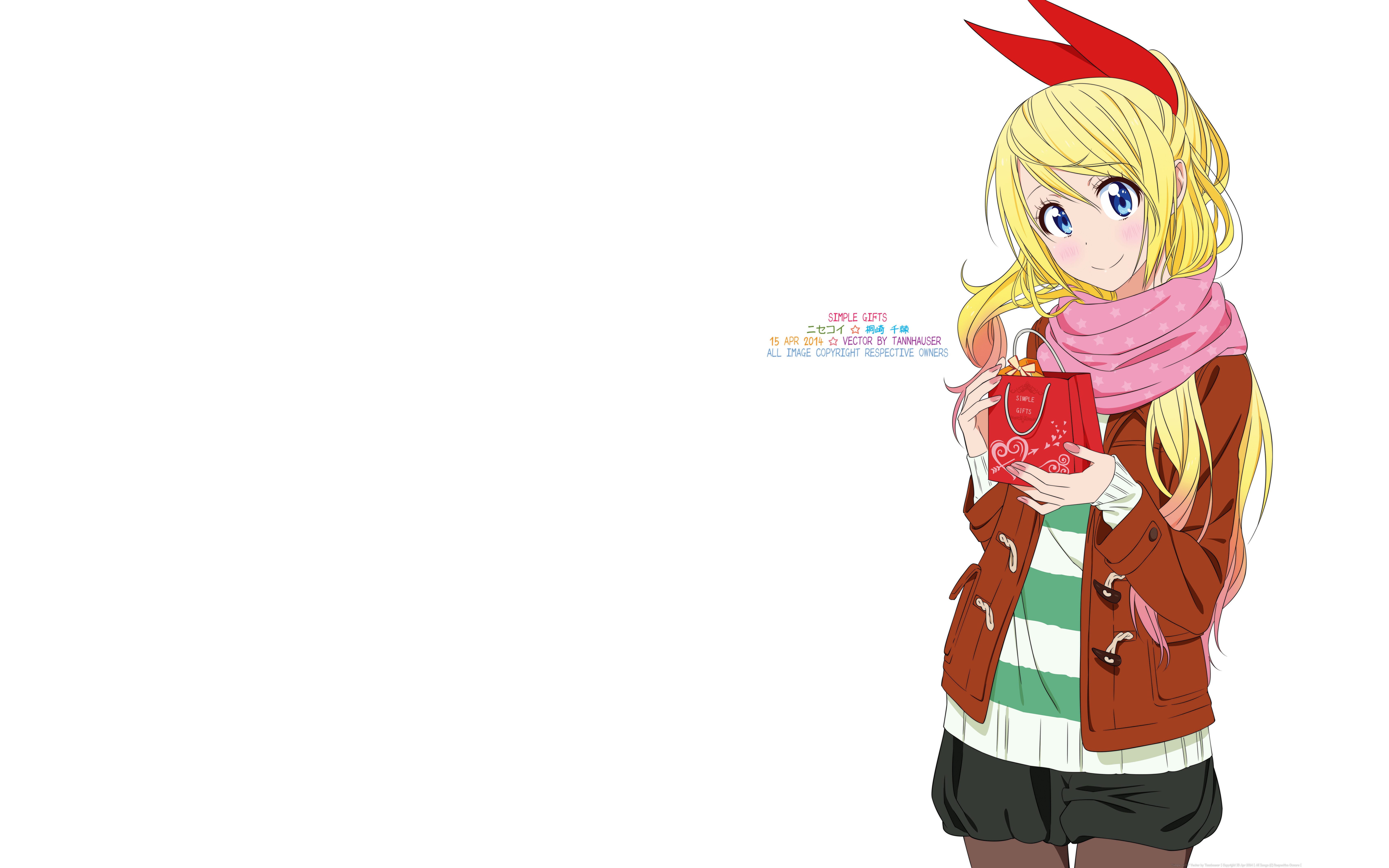 6800x4250 Nisekoi Anime Girls Kirisaki Chitoge .
