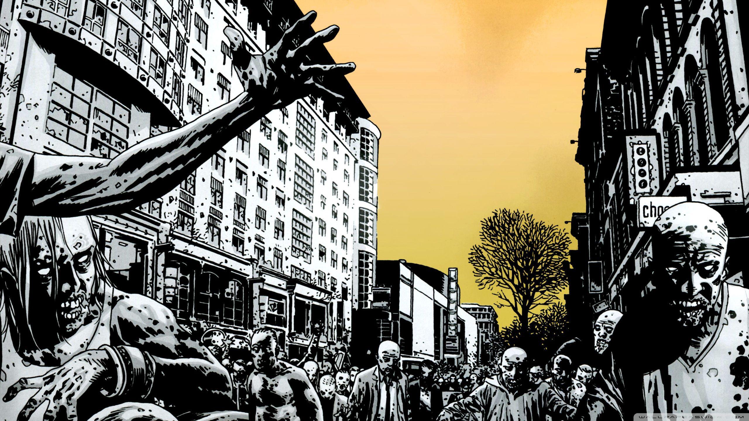 2560x1440 Zombie City Ultra HD Desktop Background .