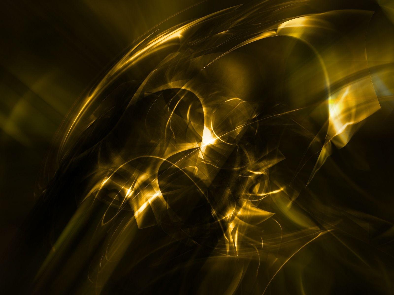 1600x1200 Black and Gold Abstract Wallpaper