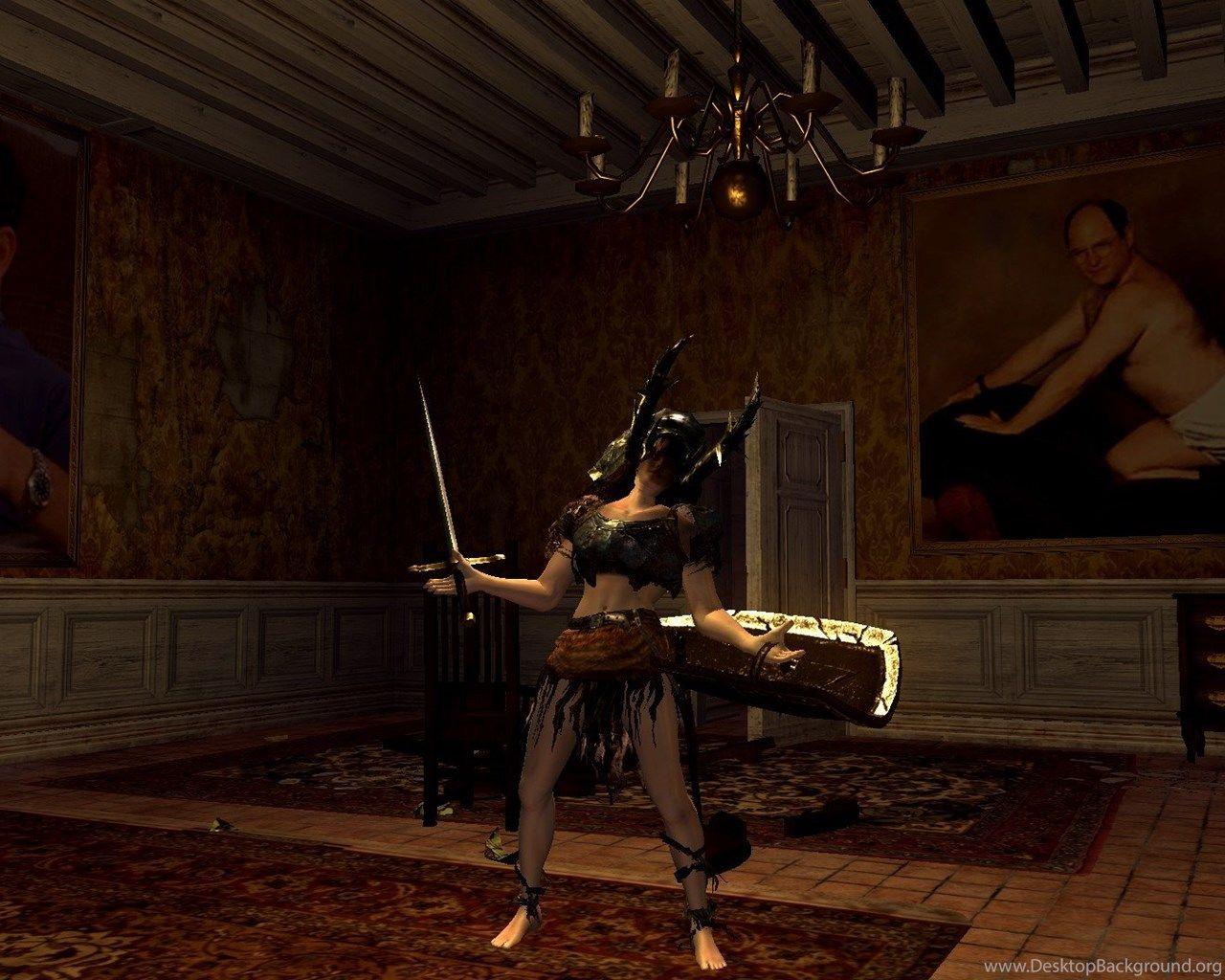 1280x1024 George Costanza Paintings In Anor Londo .