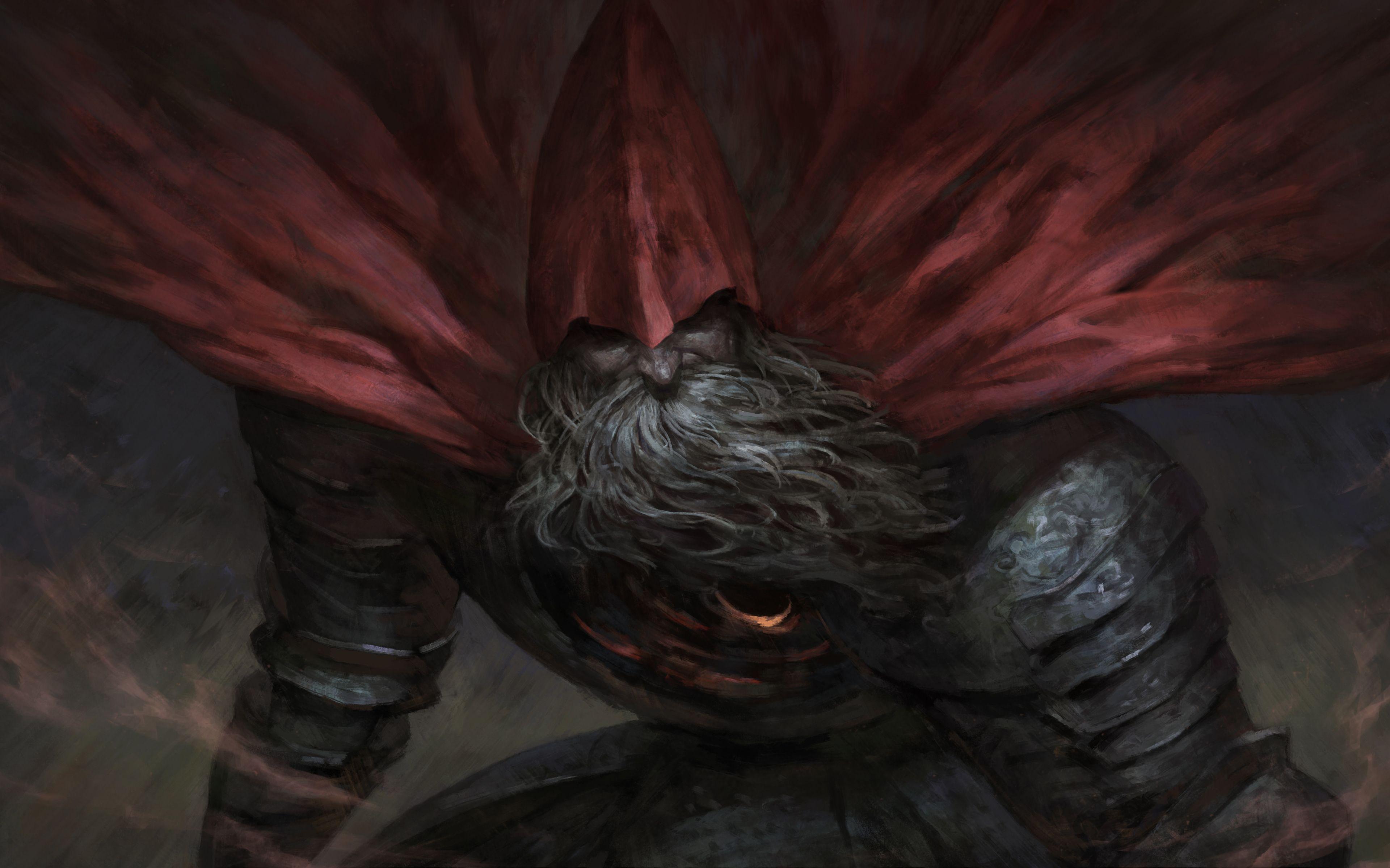 3840x2400 big beard man, warrior, dark souls iii .