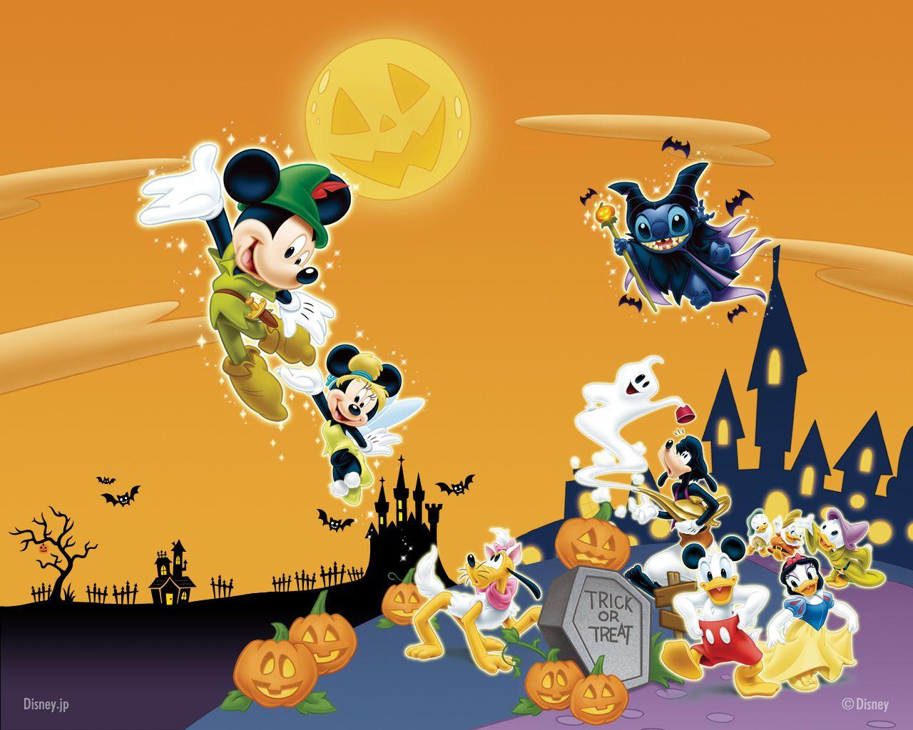 1280x1024 Disney Halloween Wallpaper .