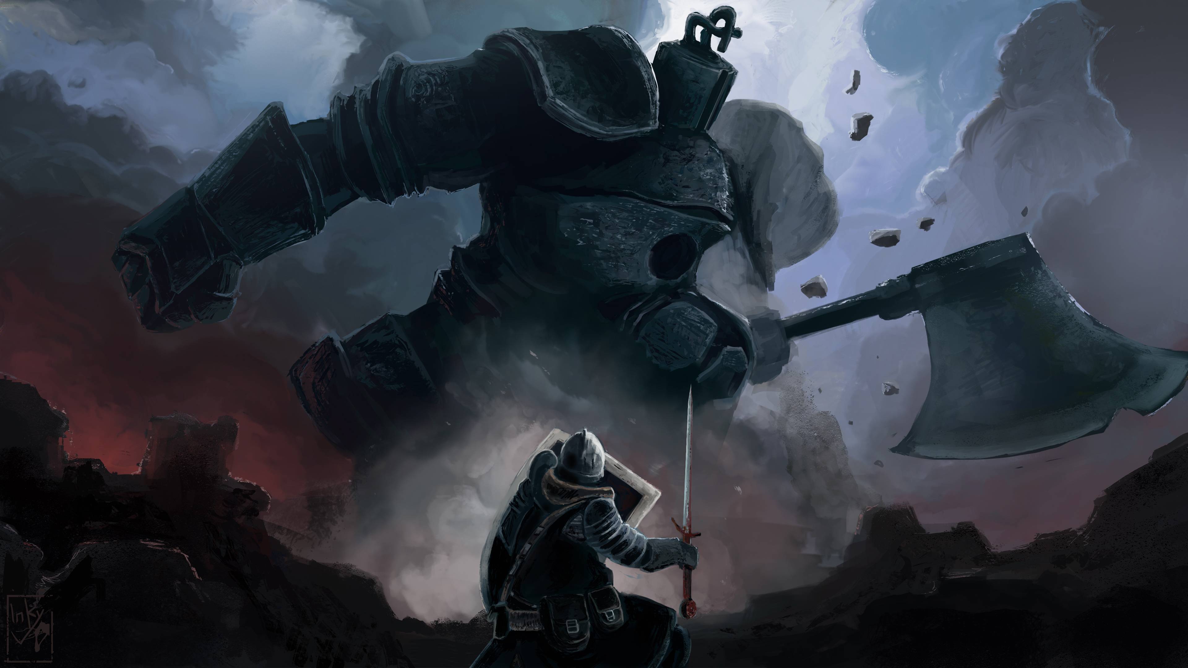 3840x2160 4K Dark Souls Iron Golem Wallpaper, HD Games 4K Wallpaper, Image, Photo and Background