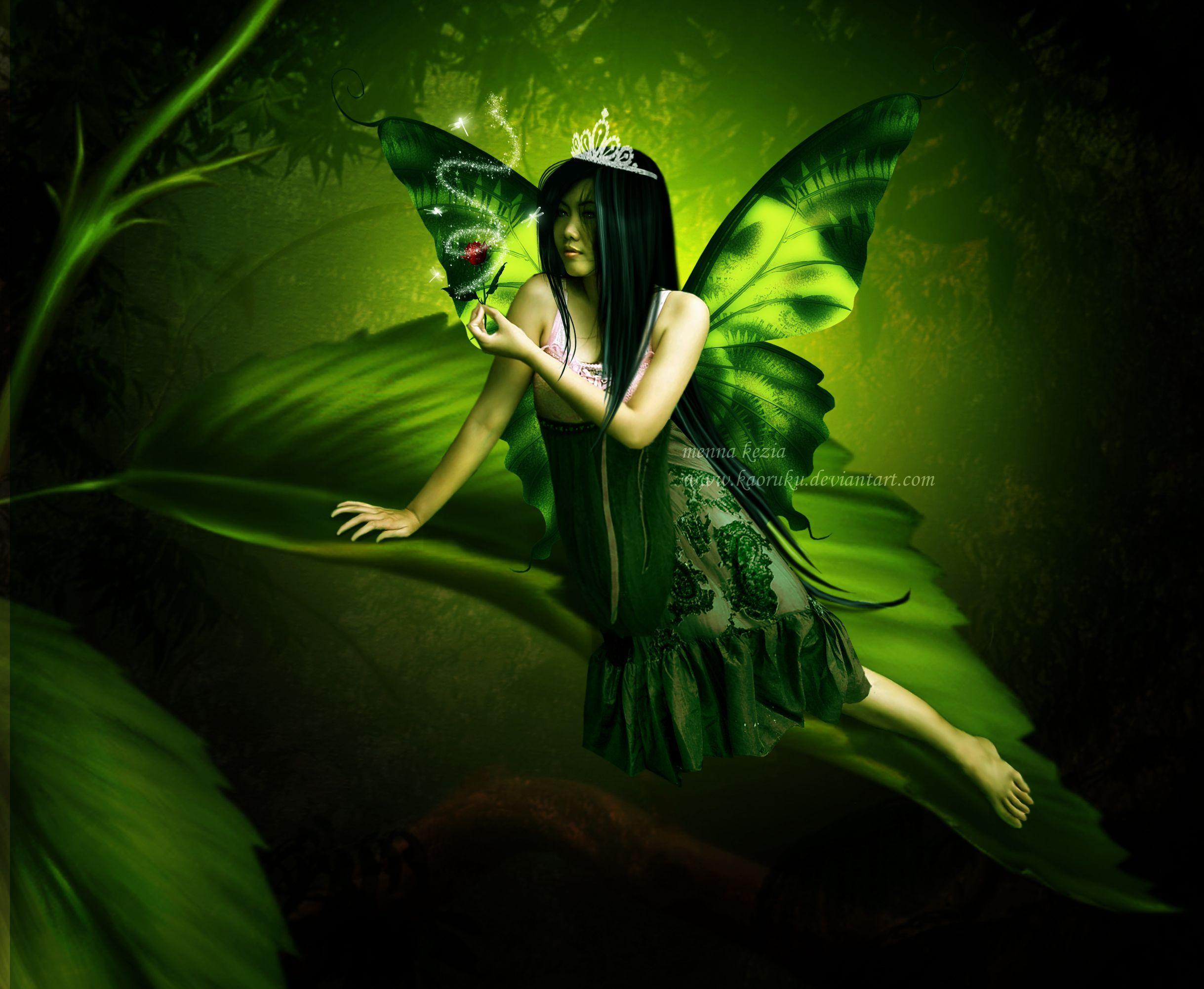Green Fairy Wallpapers  Top Free Green Fairy Backgrounds  WallpaperAccess