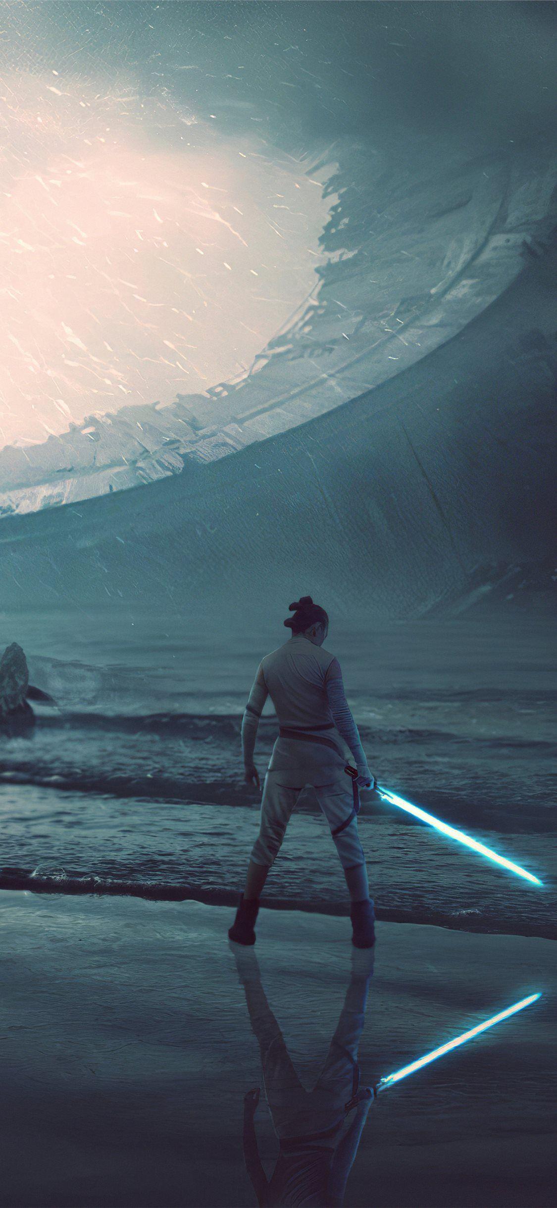 1125x2436 Rey Rise Of Skywalker 4k #Star Wars The .com