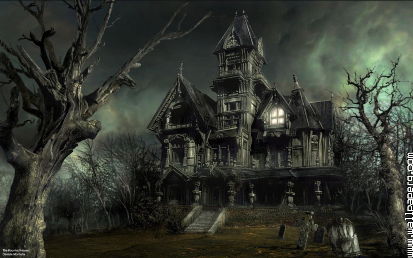 1680x1050 Download Gothic halloween haunted .