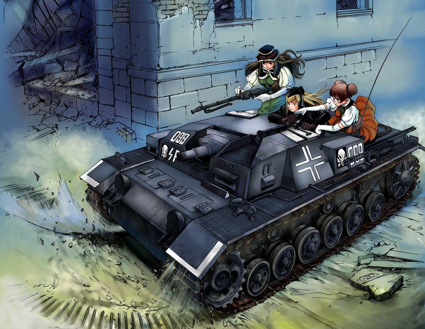 1387x1075 WW2 Anime