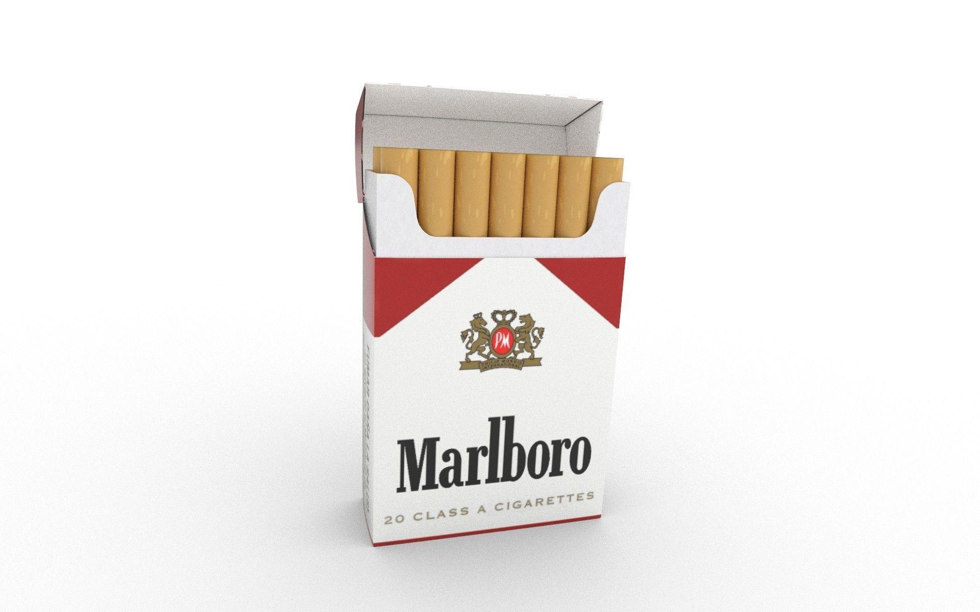 1920x1200 smoke 3D model Marlboro Cigarette Box .cgtrader.com · In stock